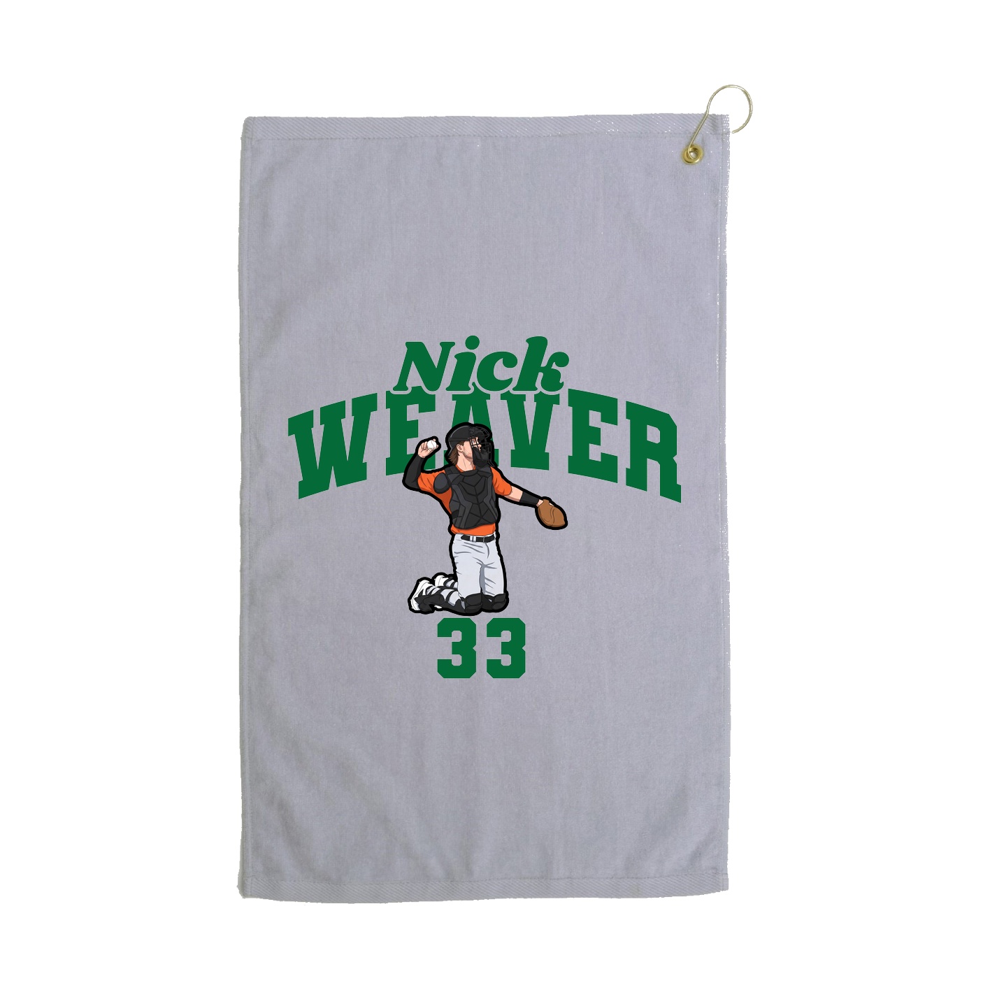 Golf Towel — Signature Arch in Grey