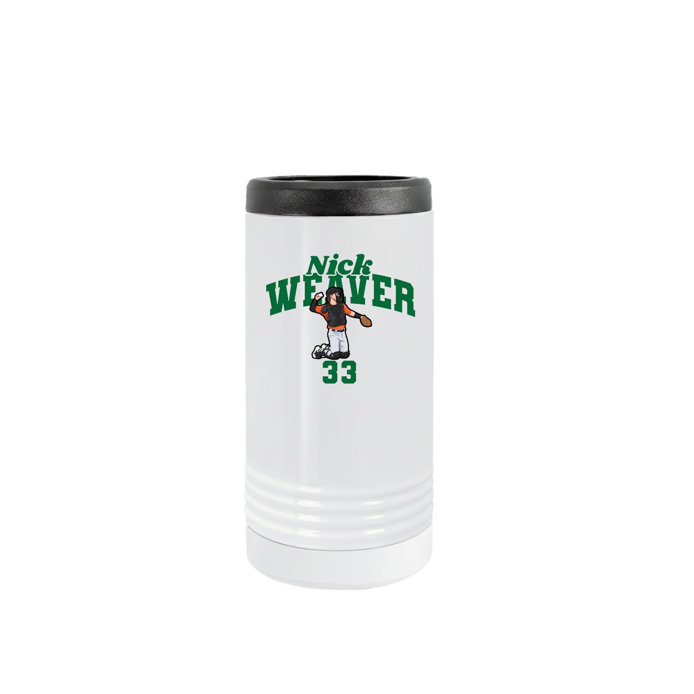 Slim Beverage Holder — Signature Arch in White