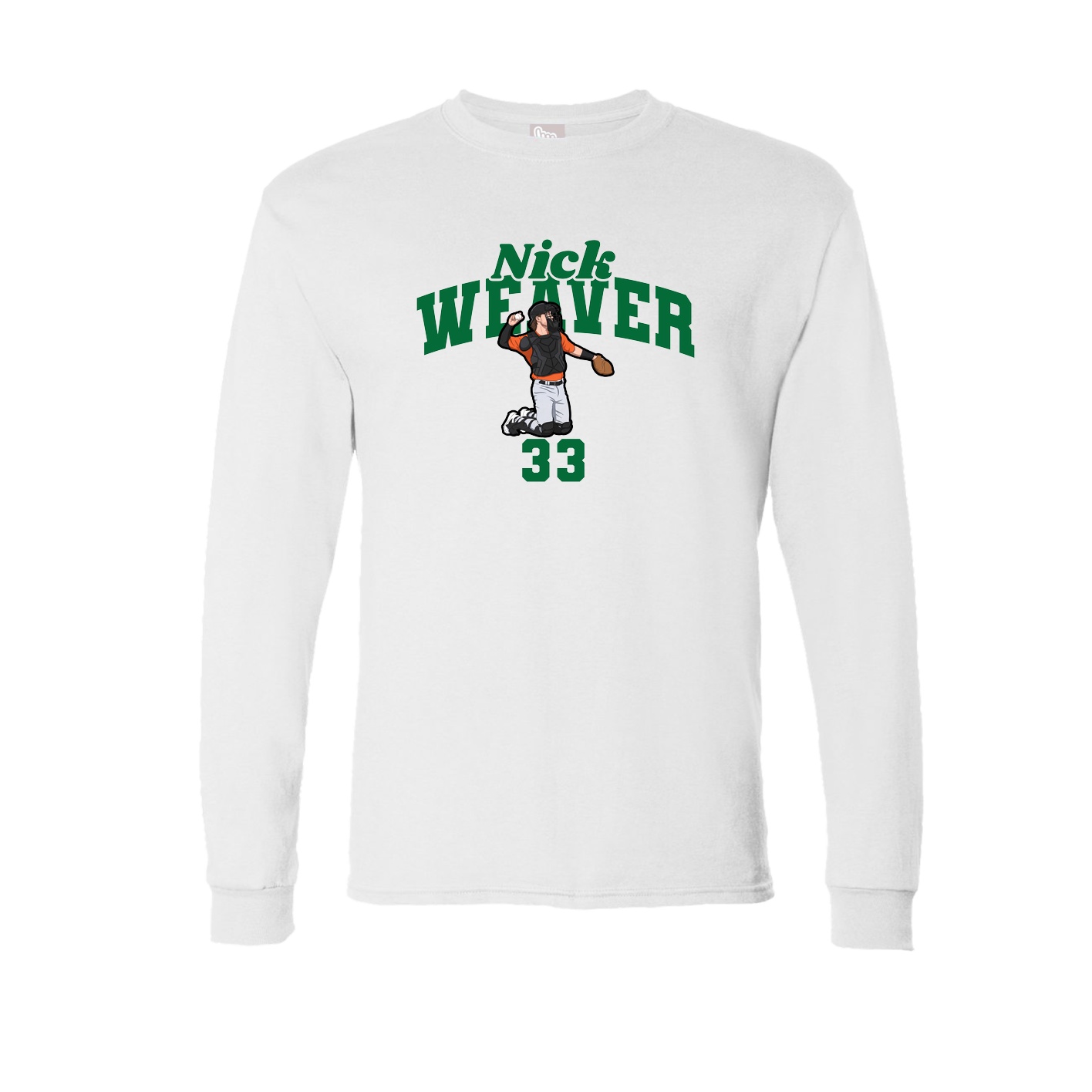 Long Sleeve Tee — Signature Arch in White