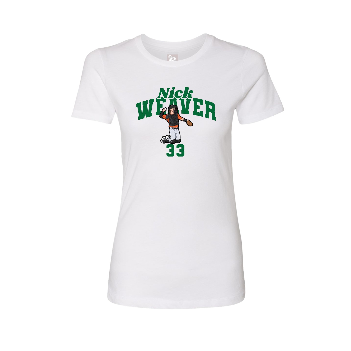 Womens Tee — Signature Arch in White