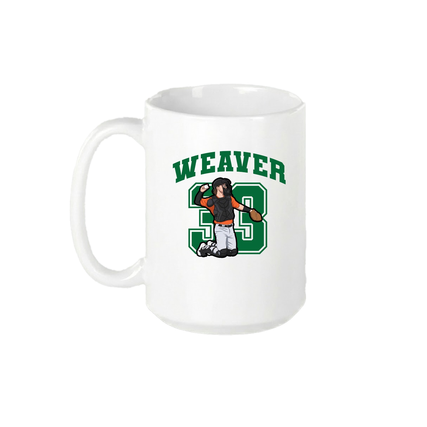 15oz Coffee Mug — Number in White