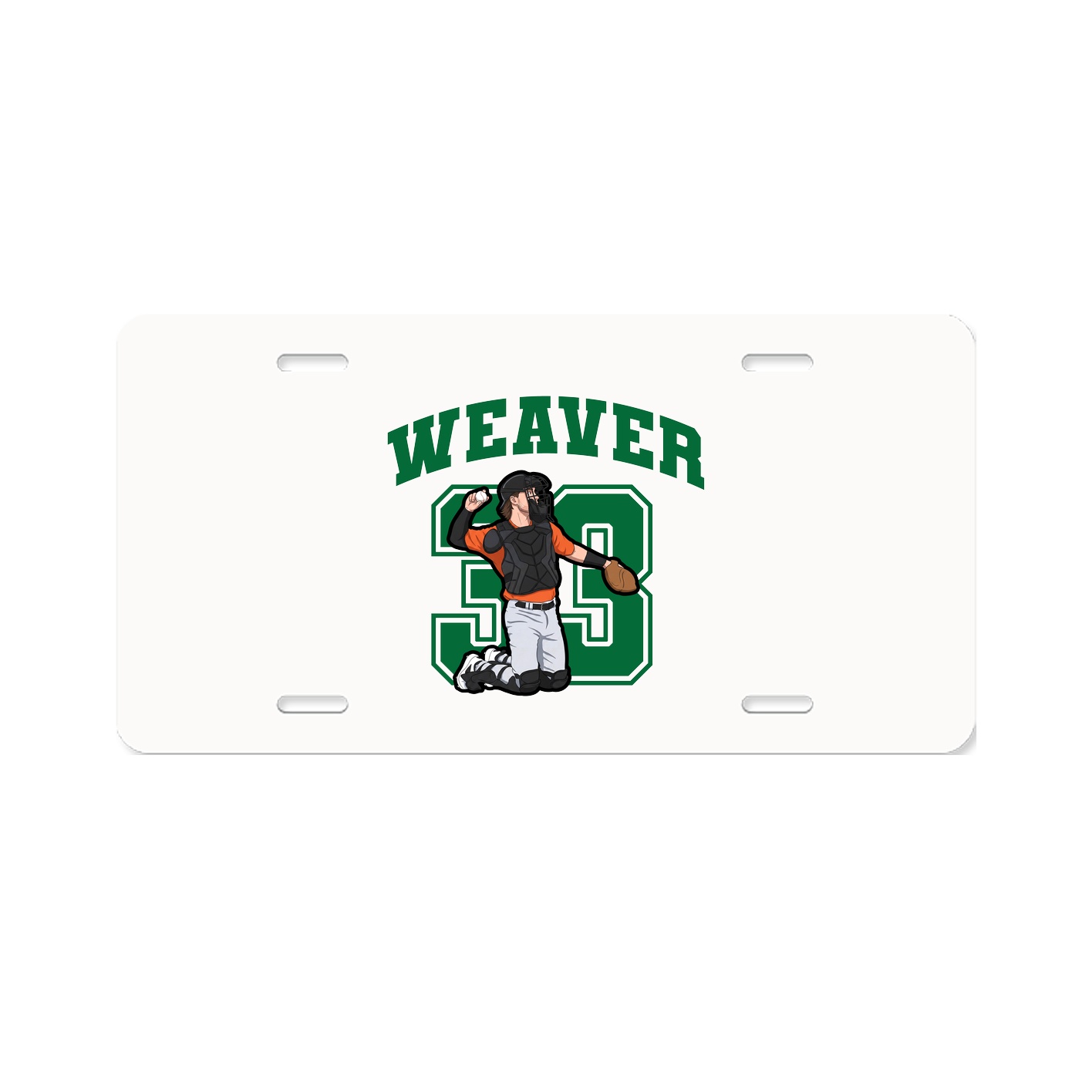 License Plate — Number in Classic