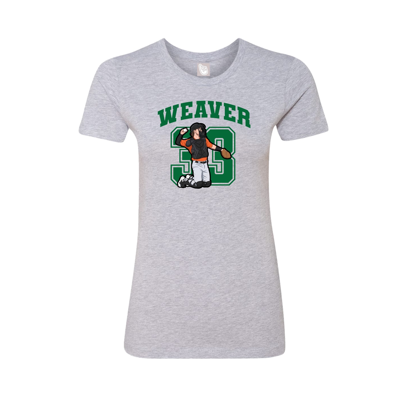 Womens Tee — Number in Grey