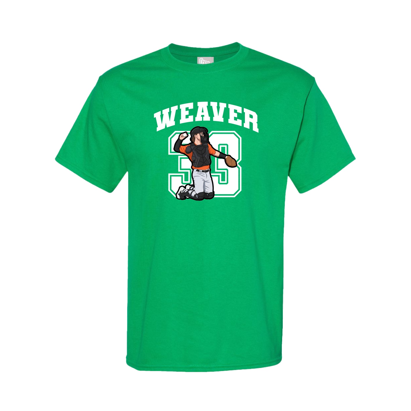 Youth Tee — Number in Green