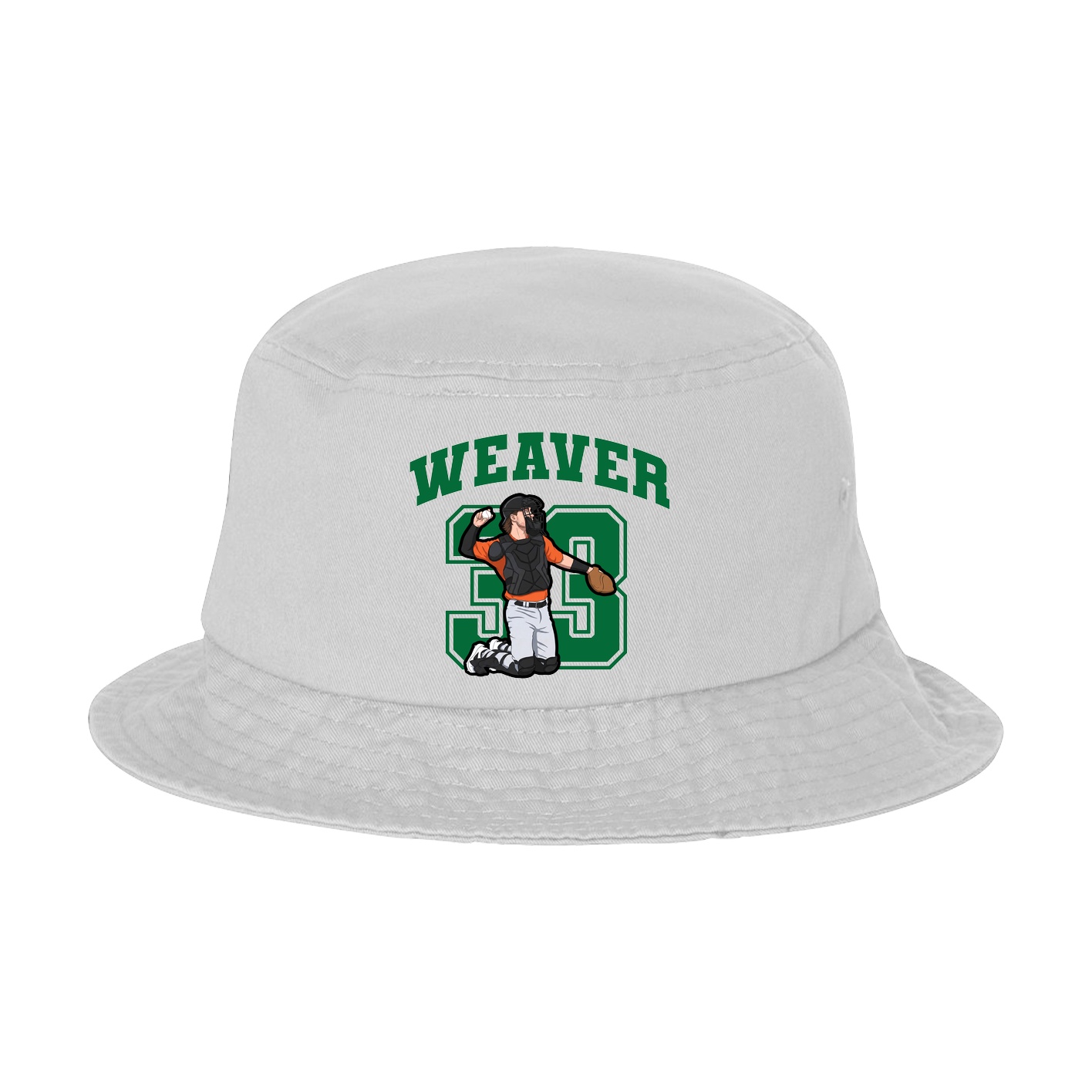 Bucket Cap — Number in White
