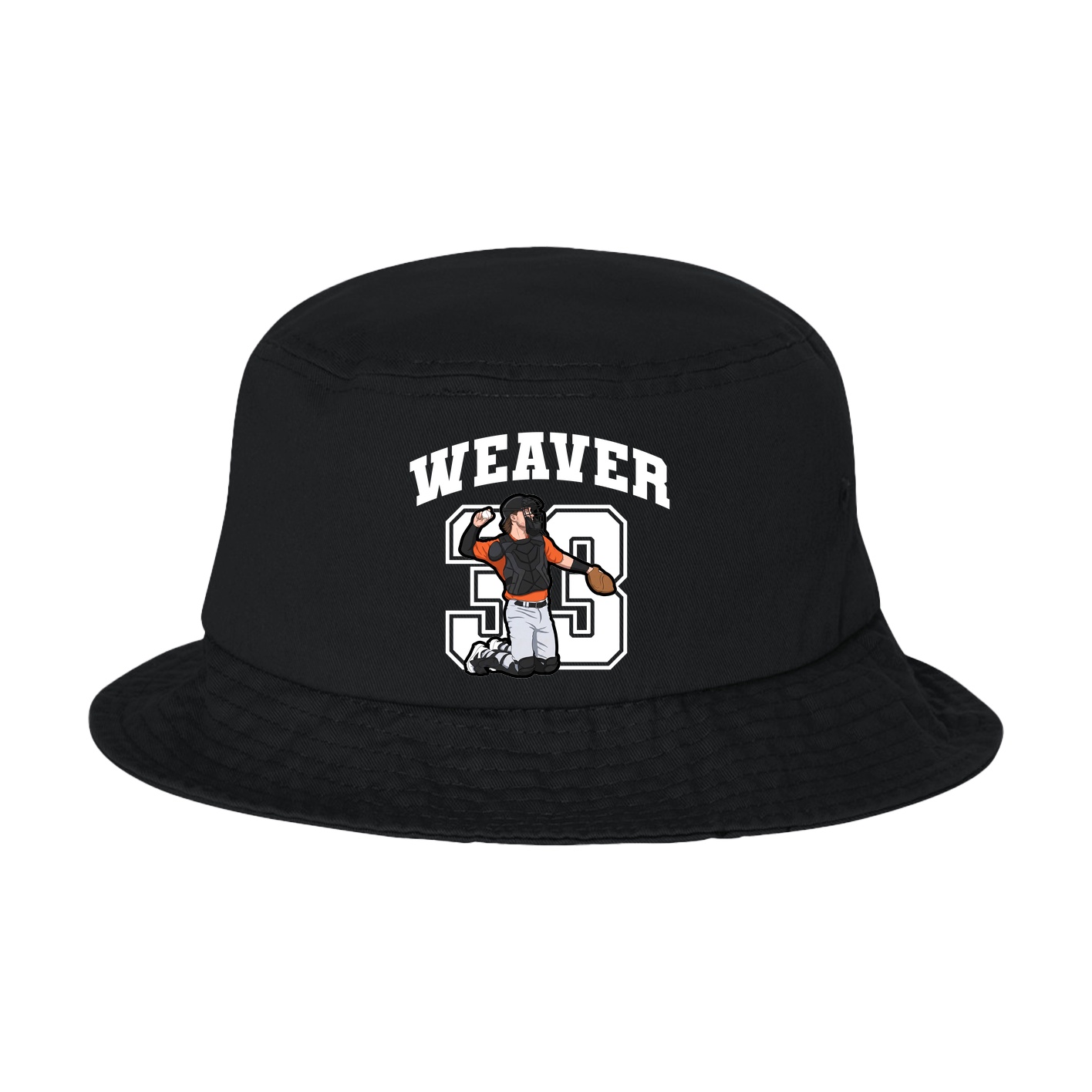 Bucket Cap — Number in Black