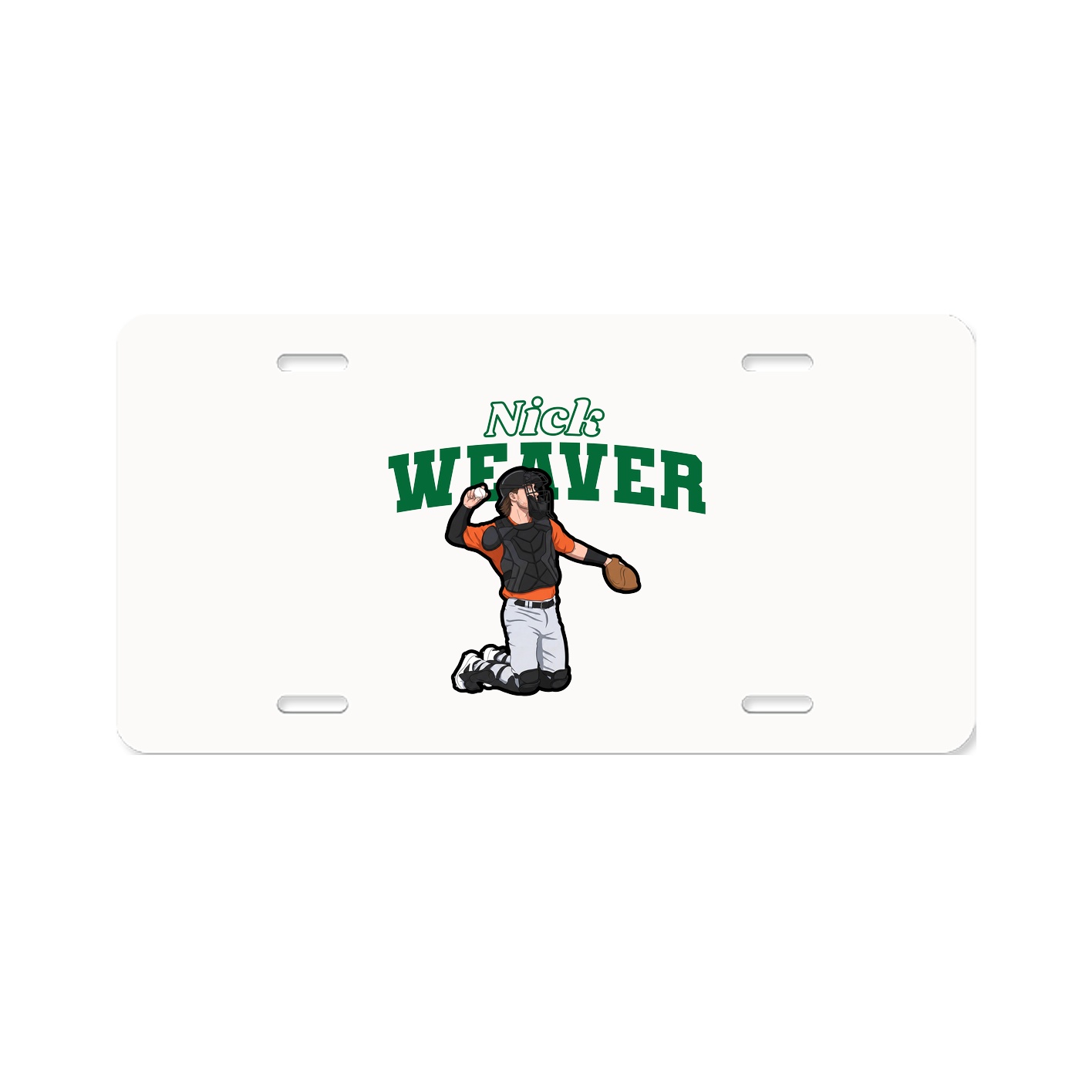 License Plate — Name Arch in Classic