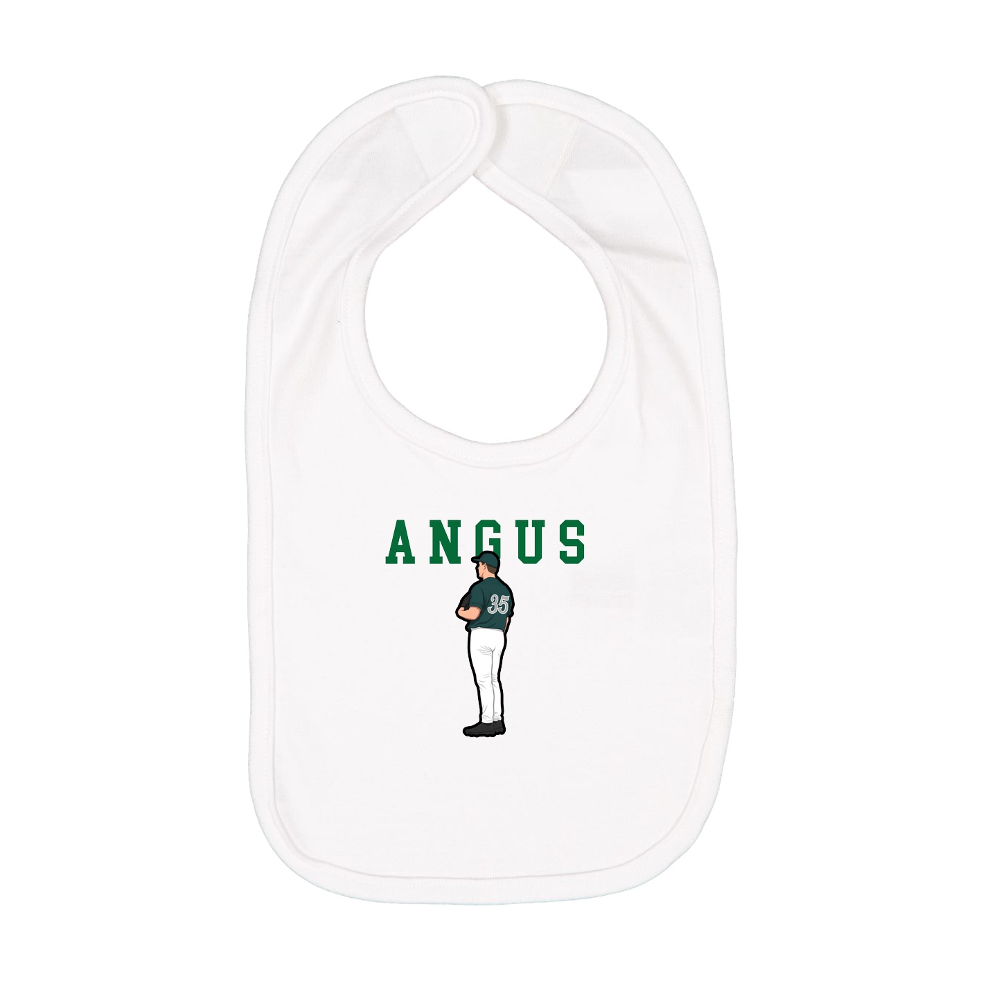 Infant Bib — Shirsey in White
