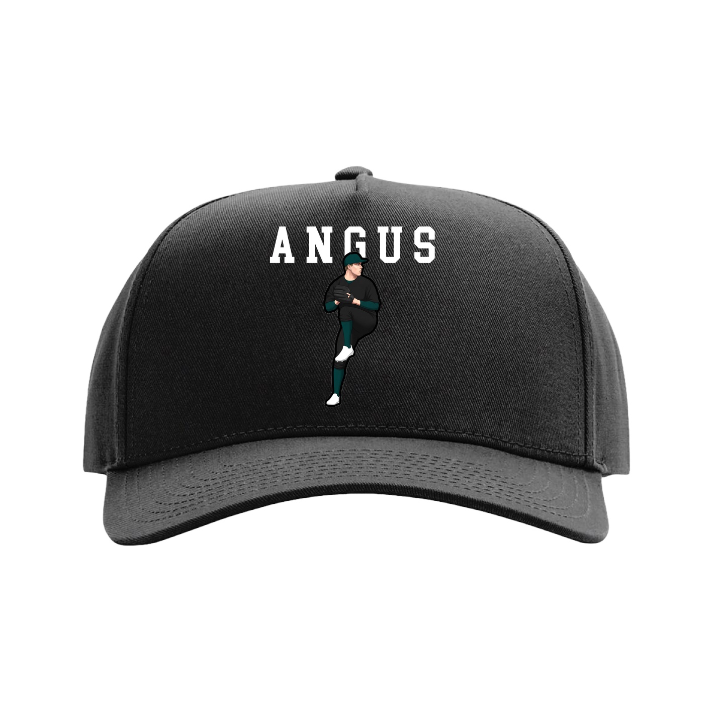 Full Fabric Five-Panel Champ Cap — Shirsey in Black