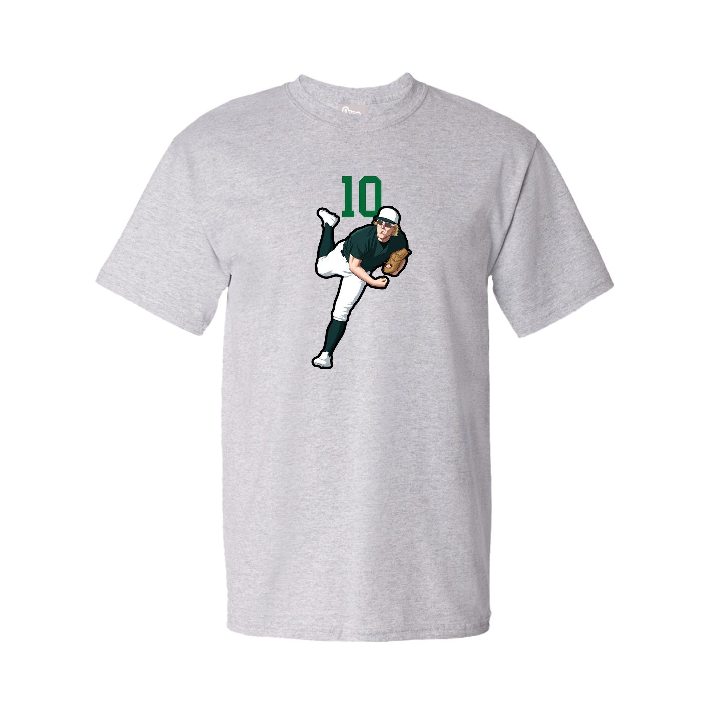 Youth Tee — Number Top in Grey