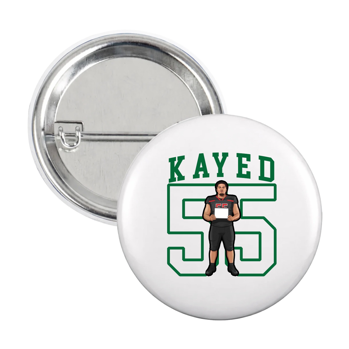 Game Day Button — Shirsey in White