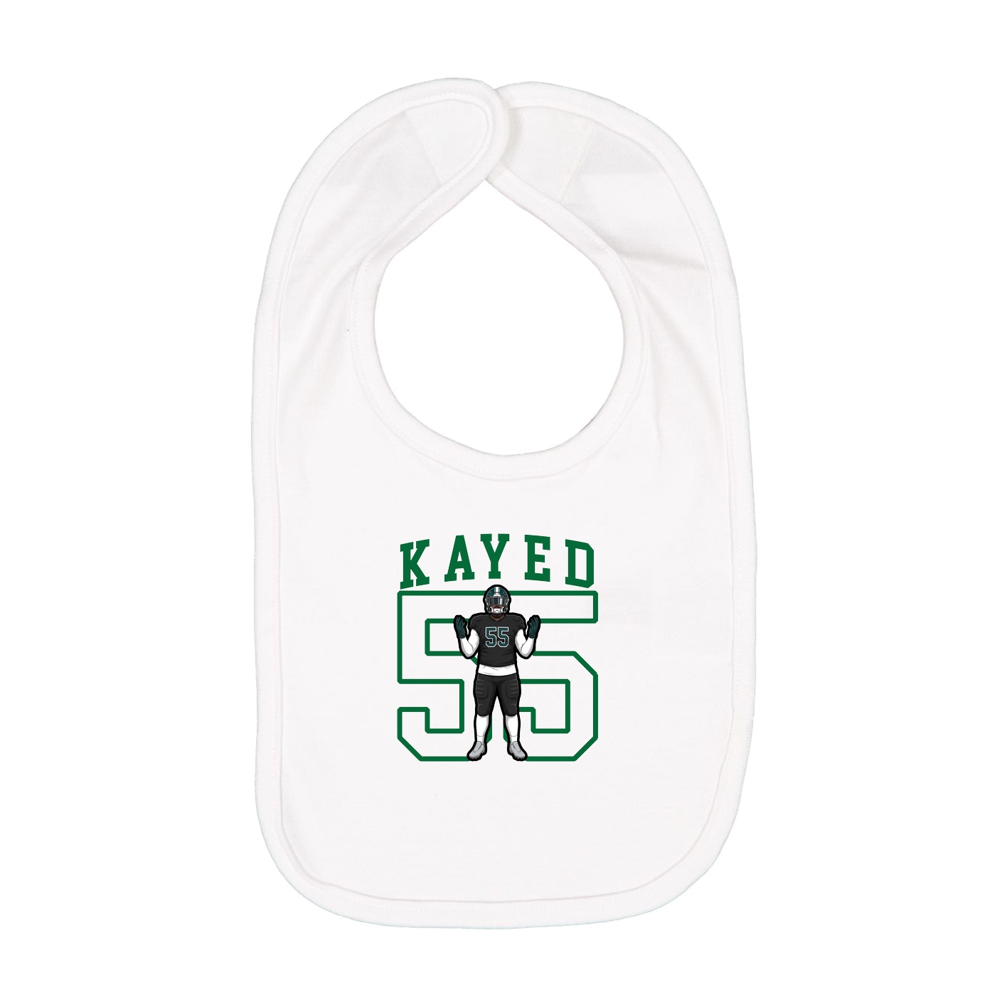Infant Bib — Shirsey in White
