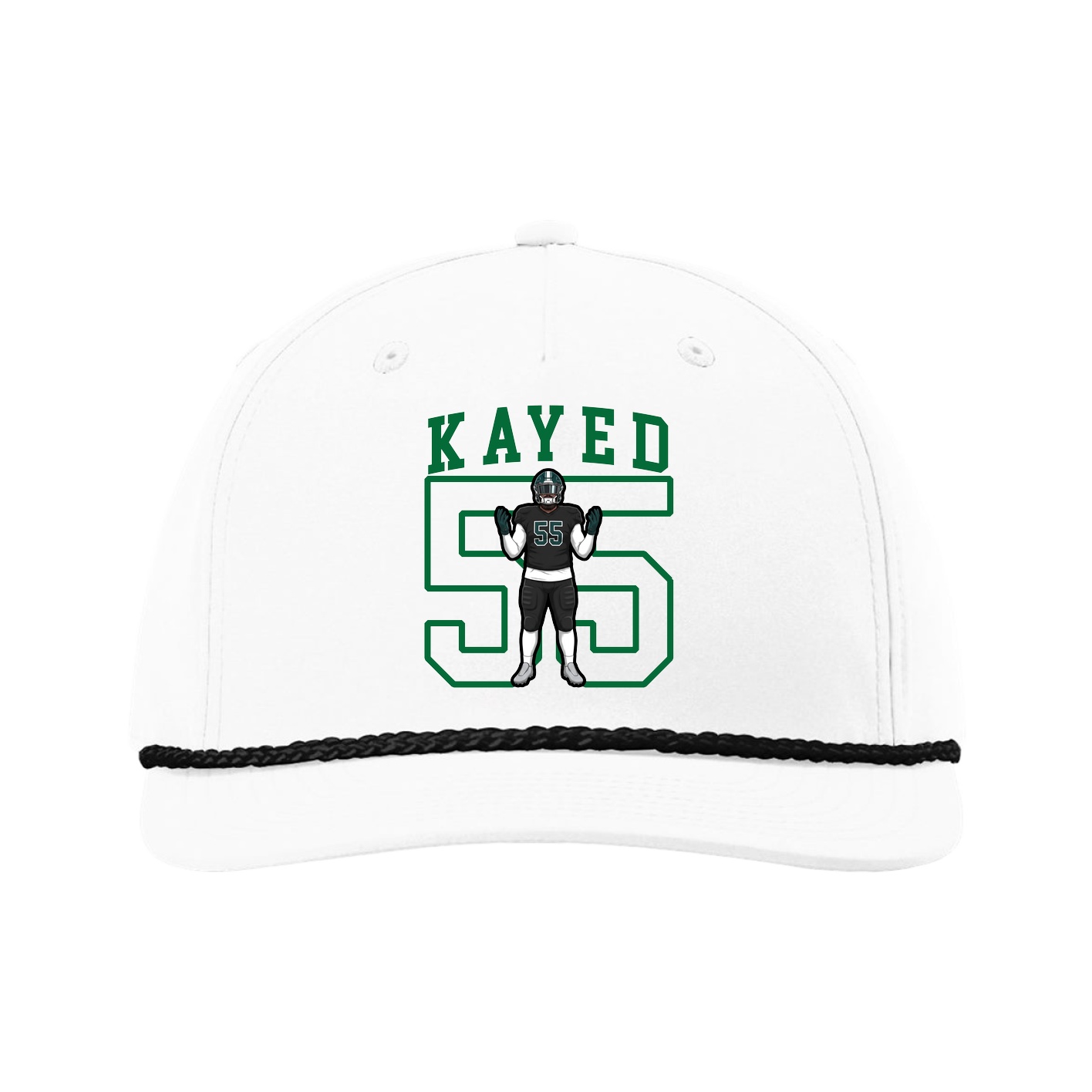 Five-Panel Classic Rope Cap — Shirsey in White