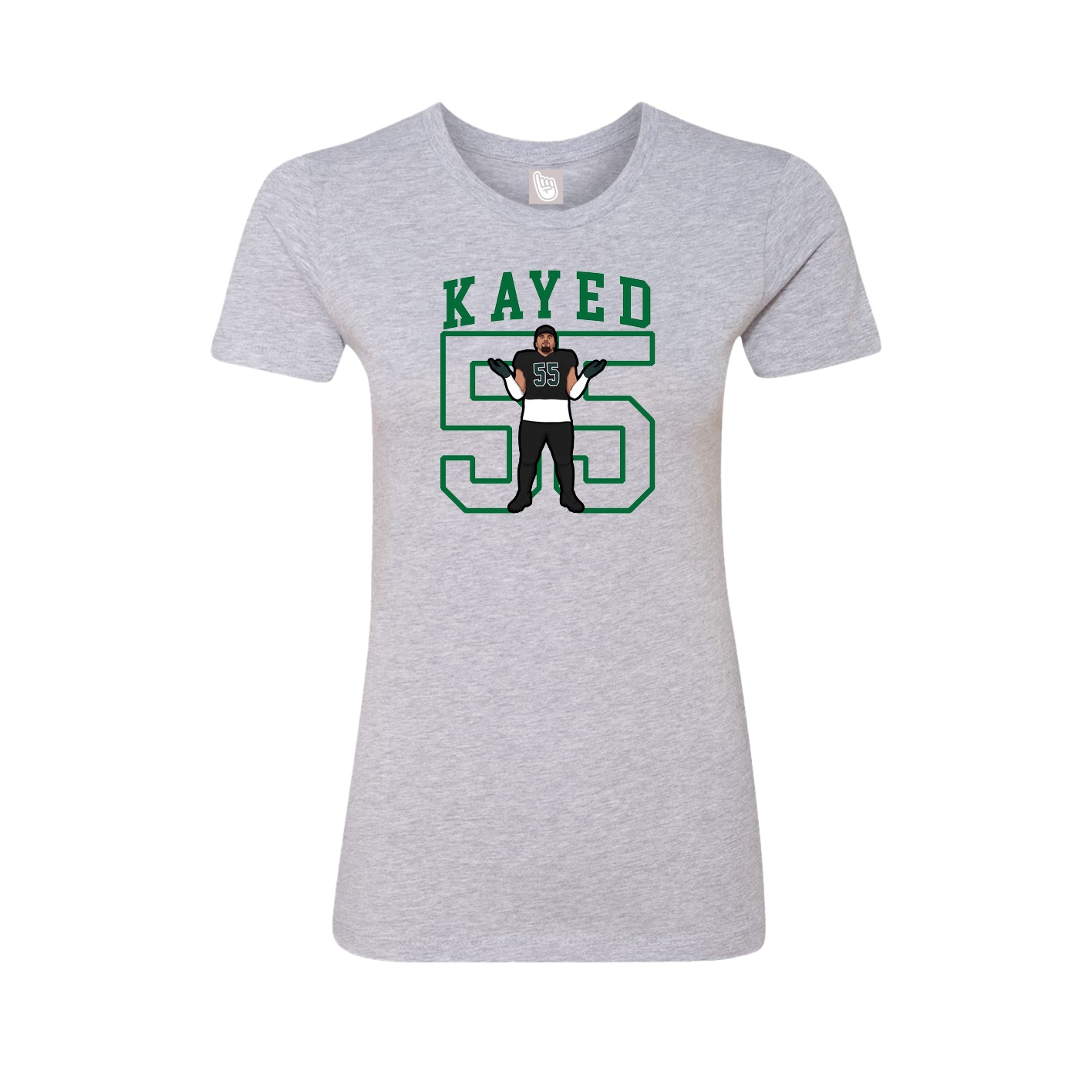 Fitted Women's Tee — Shirsey in Grey