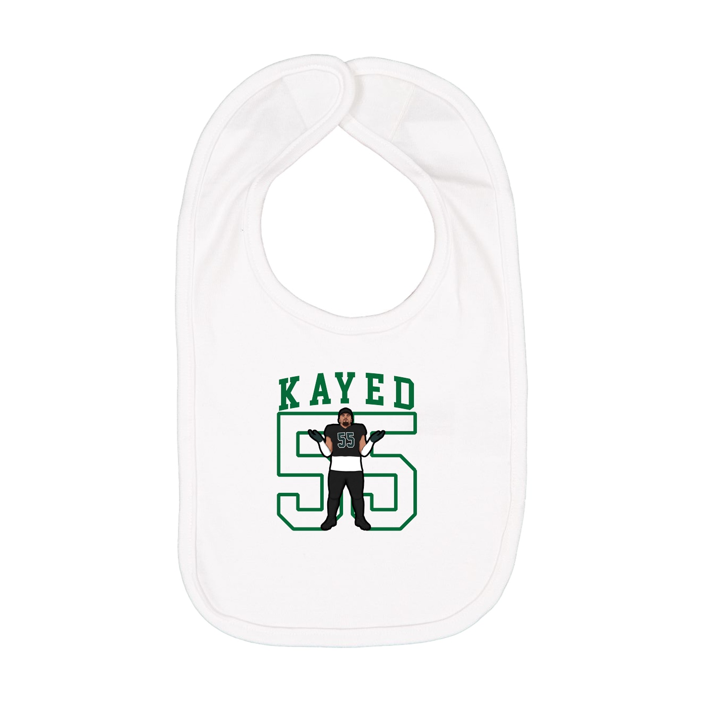 Infant Bib — Shirsey in White