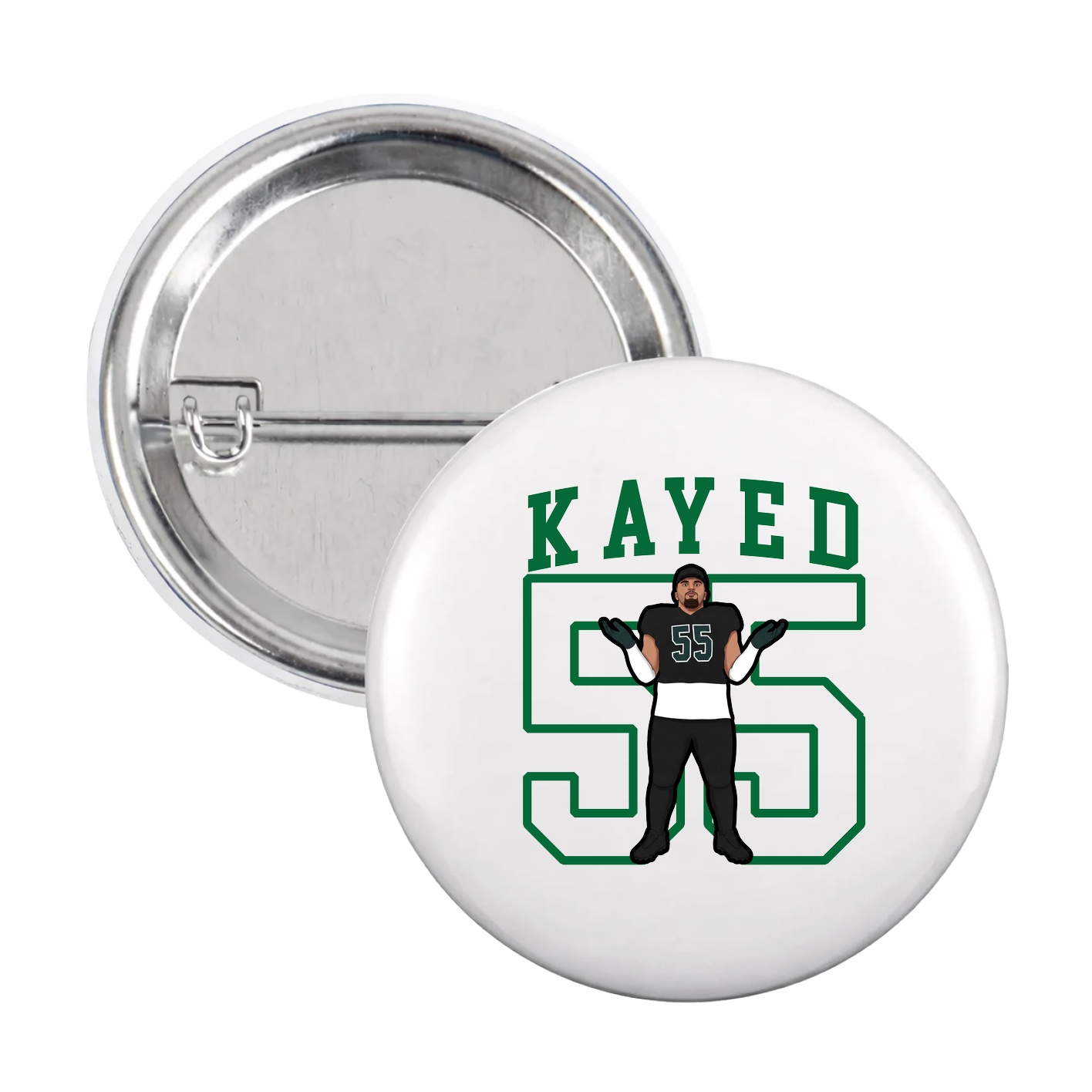 Game Day Button — Shirsey in White