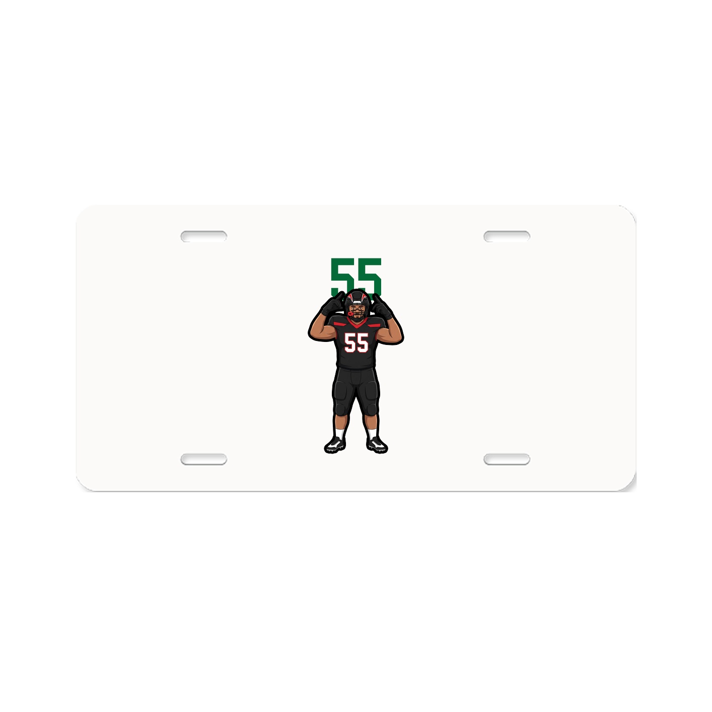 License Plate — Number Top in Classic