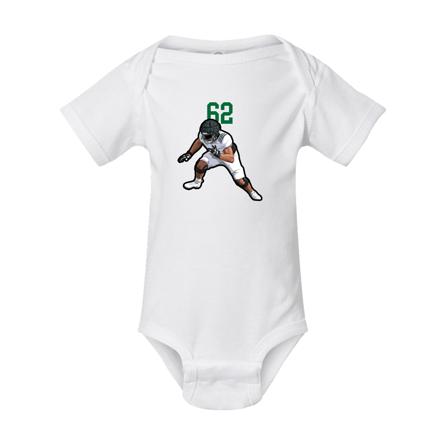 Baby Onesie — Number Top in White