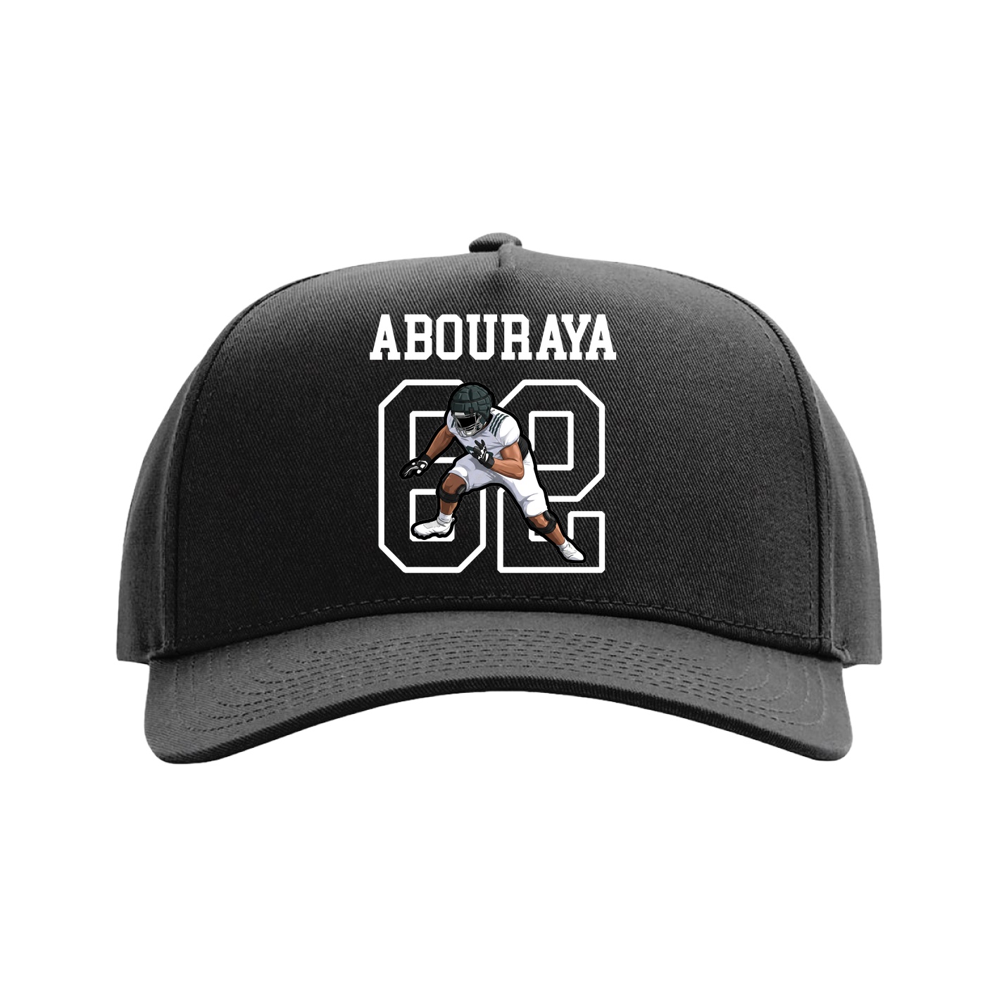 Full Fabric Five-Panel Champ Cap — Shirsey in Black