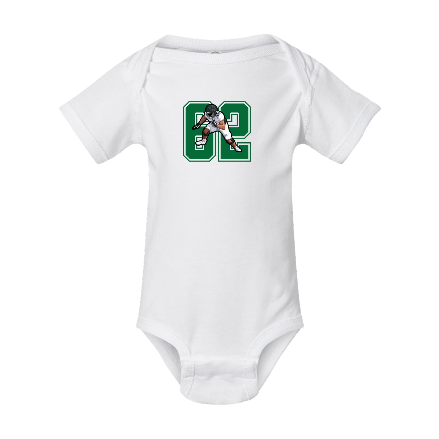 Baby Onesie — Number in White