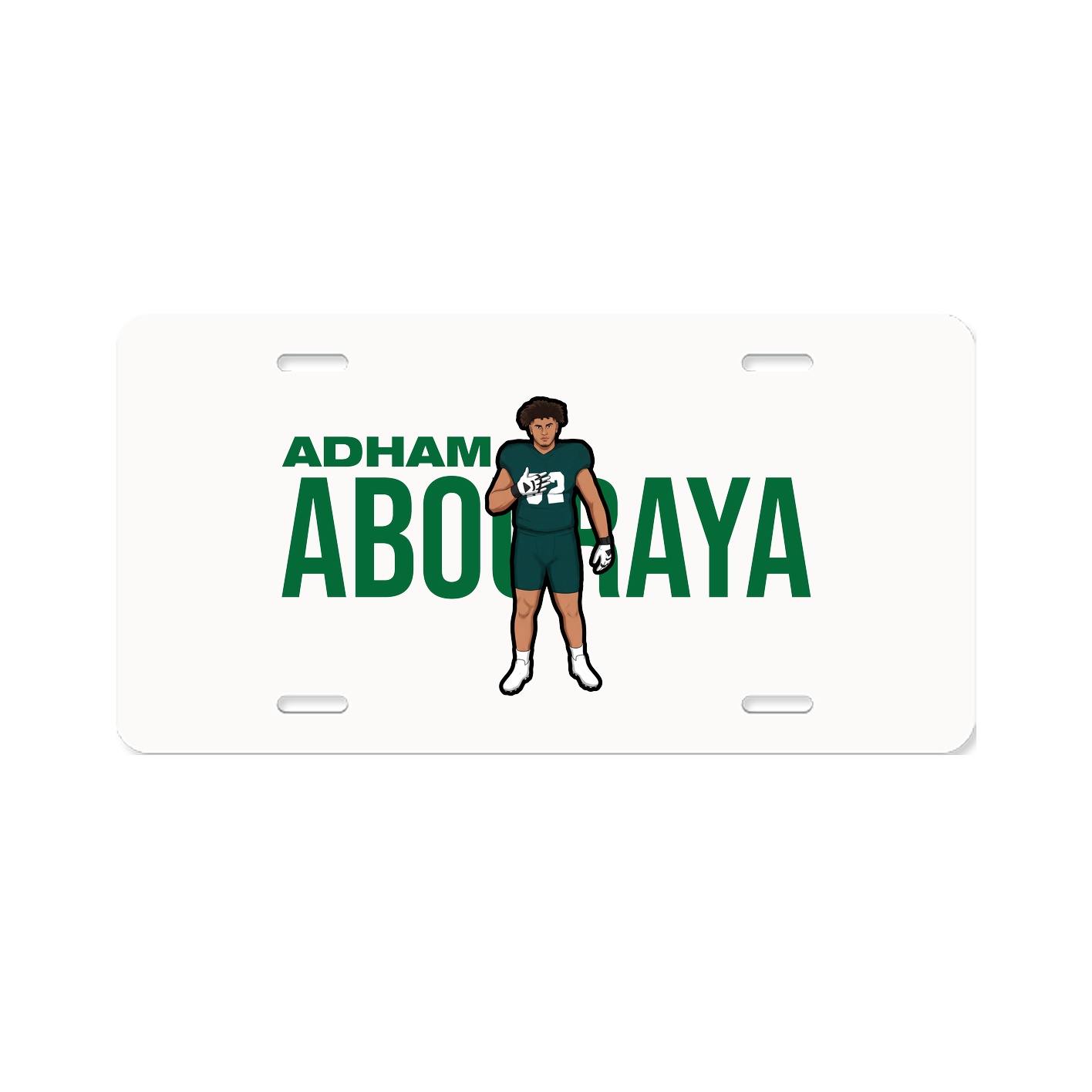 License Plate — Player Name in Classic