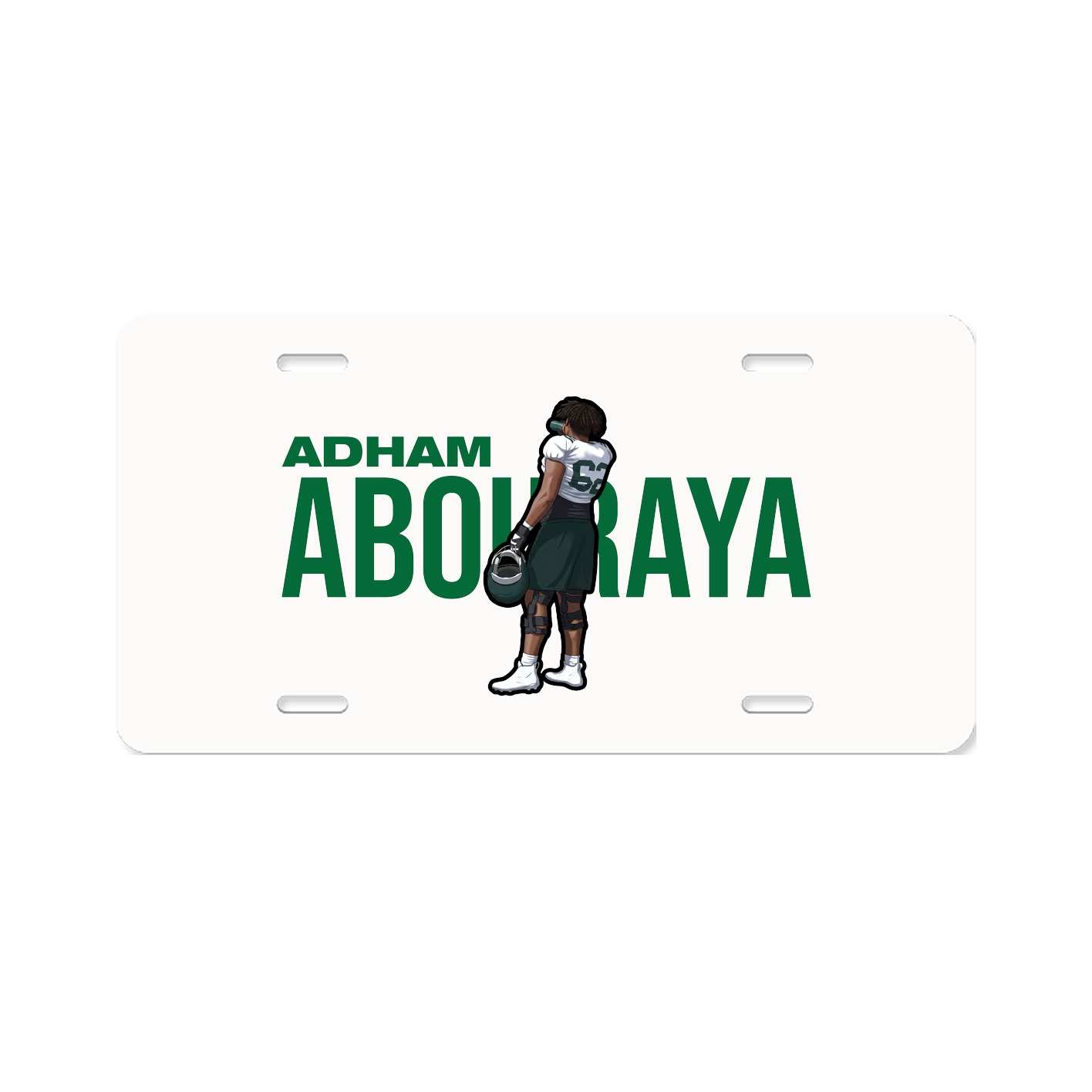 License Plate — Player Name in Classic