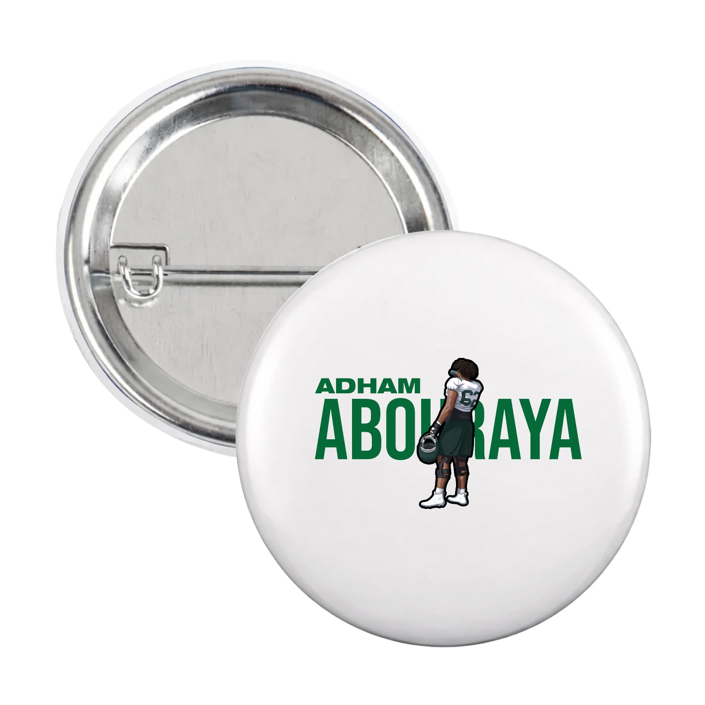 Game Day Button — Player Name in White