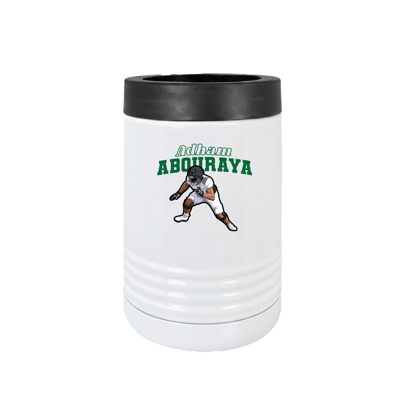 Beverage Holder — Name Arch in White