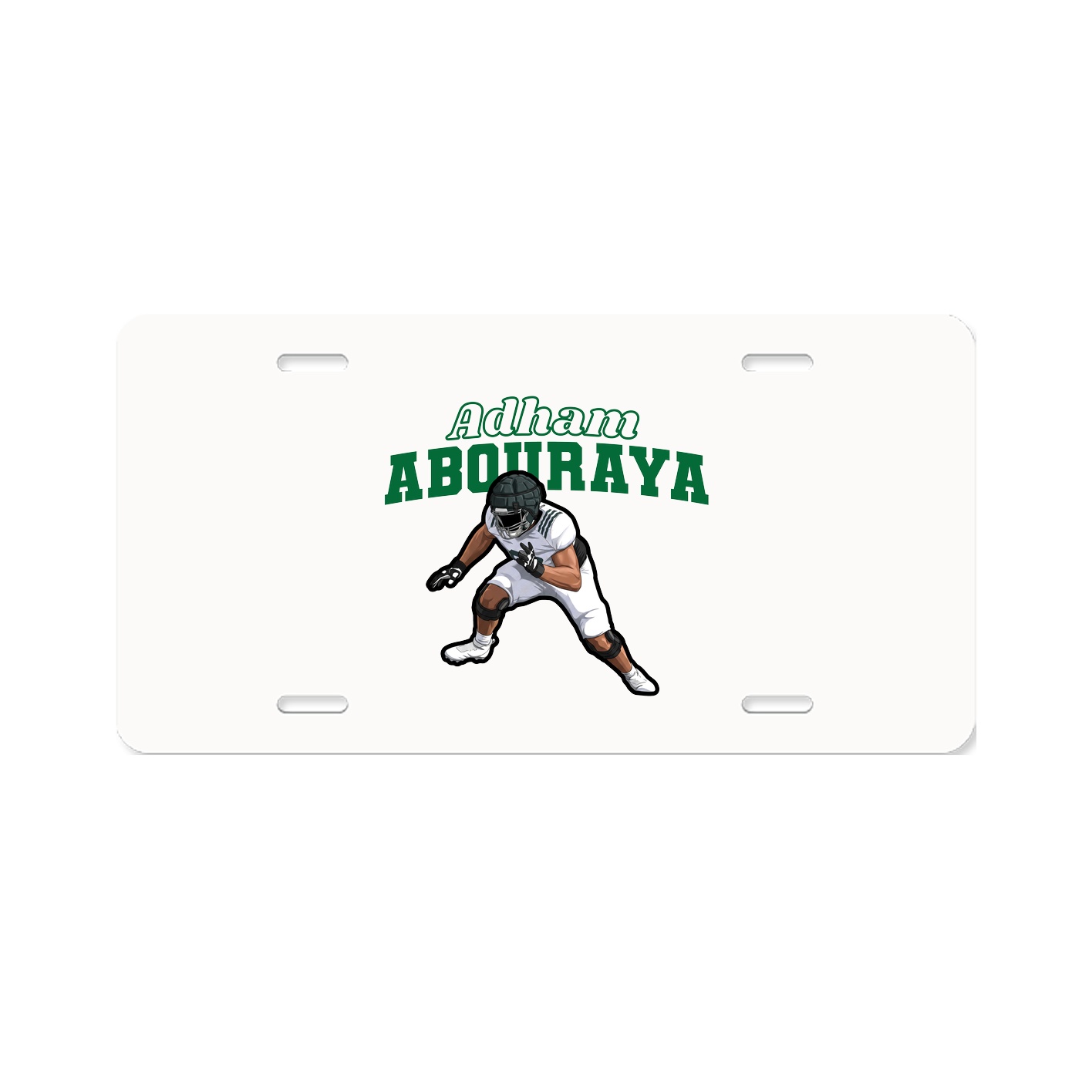 License Plate — Name Arch in Classic