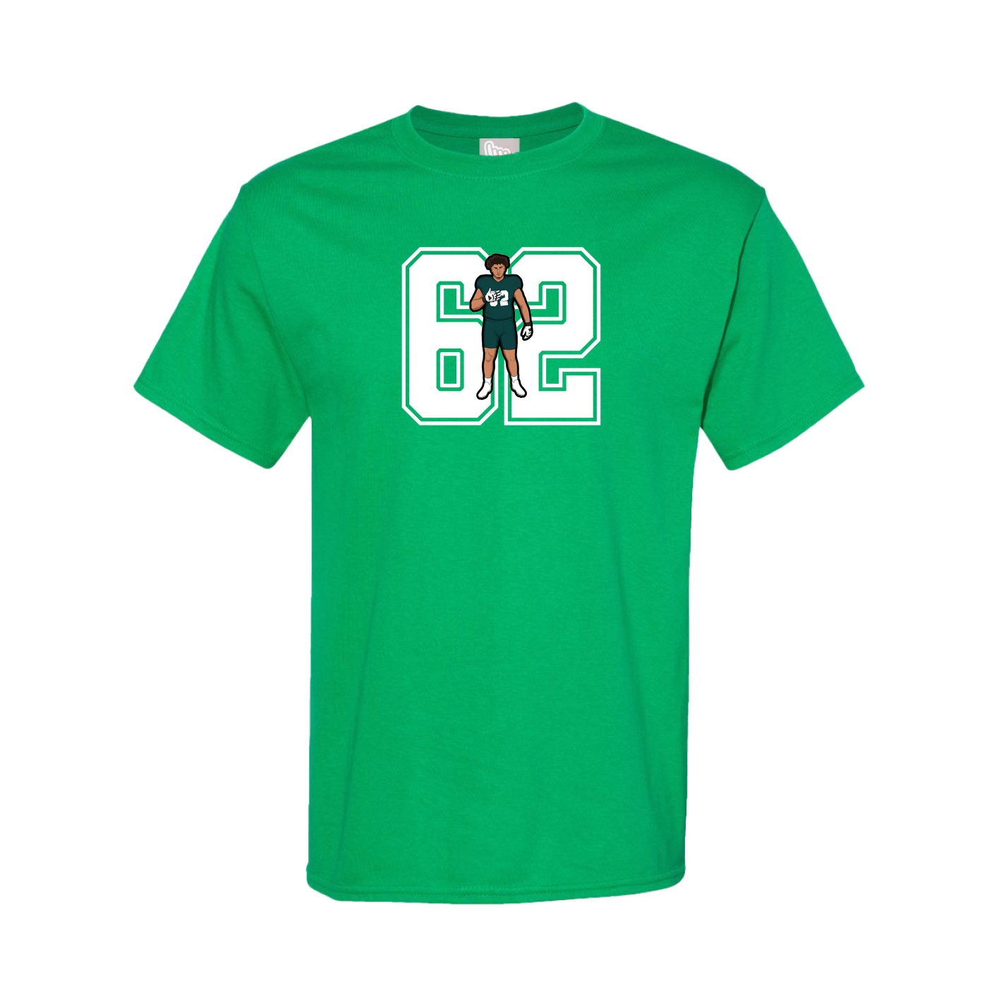 Youth Tee — Number in Green