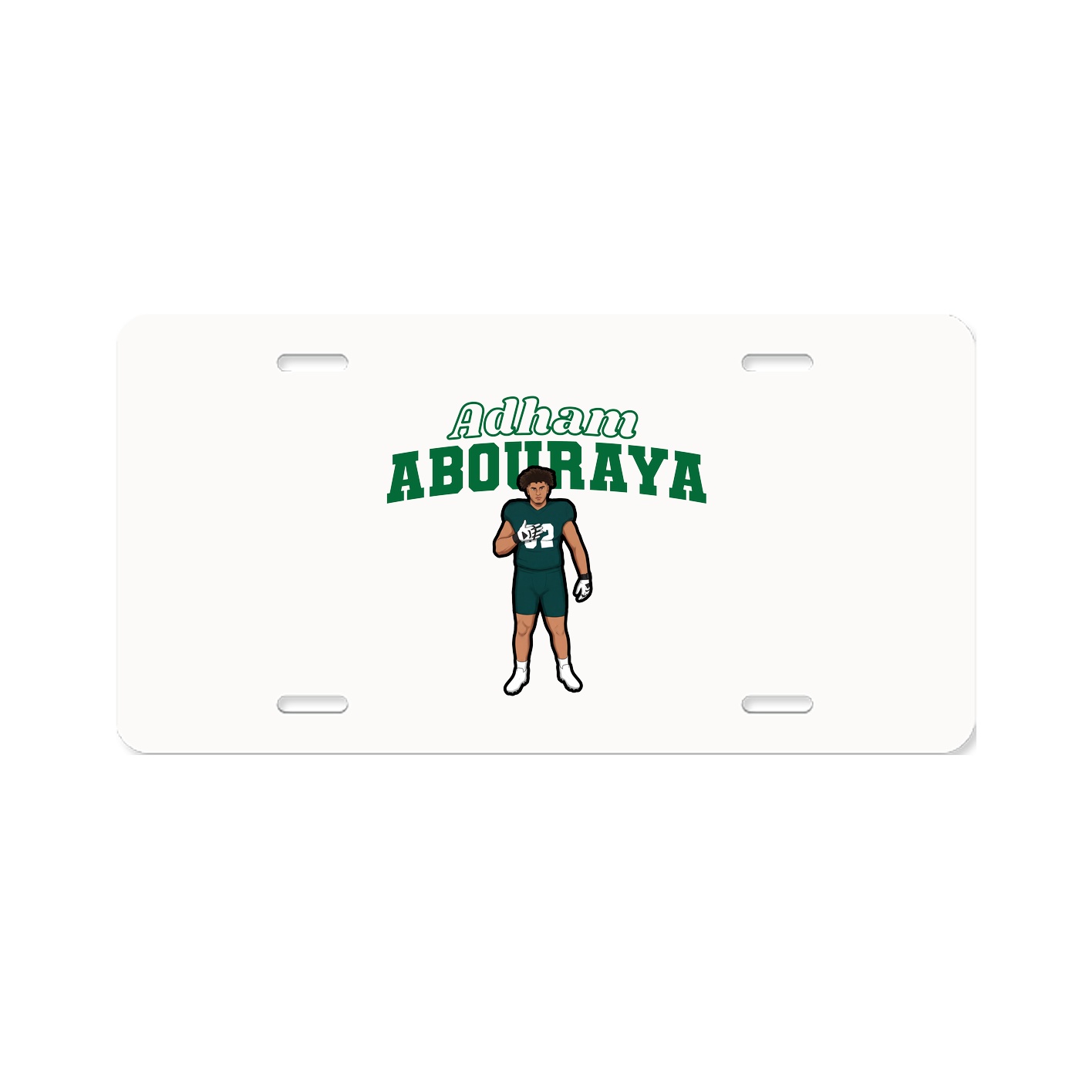 License Plate — Name Arch in Classic