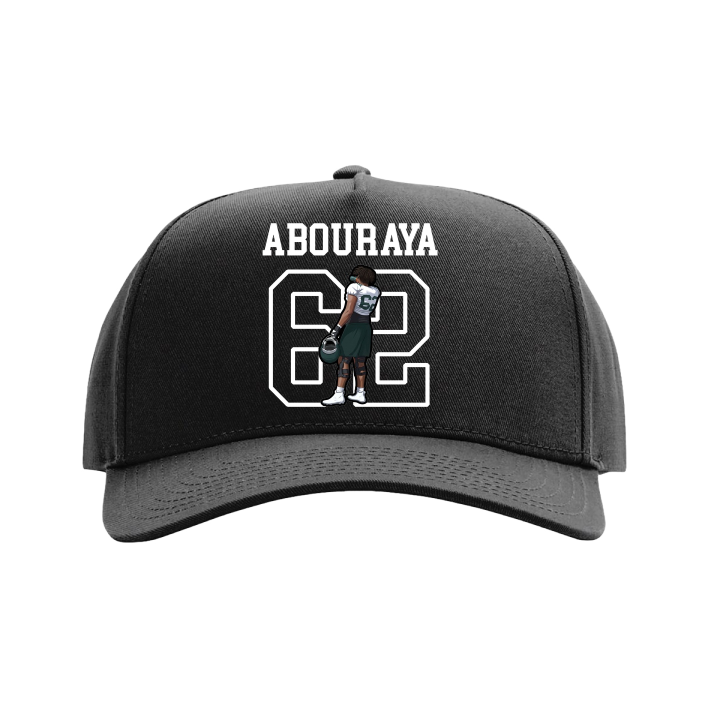 Full Fabric Five-Panel Champ Cap — Shirsey in Black