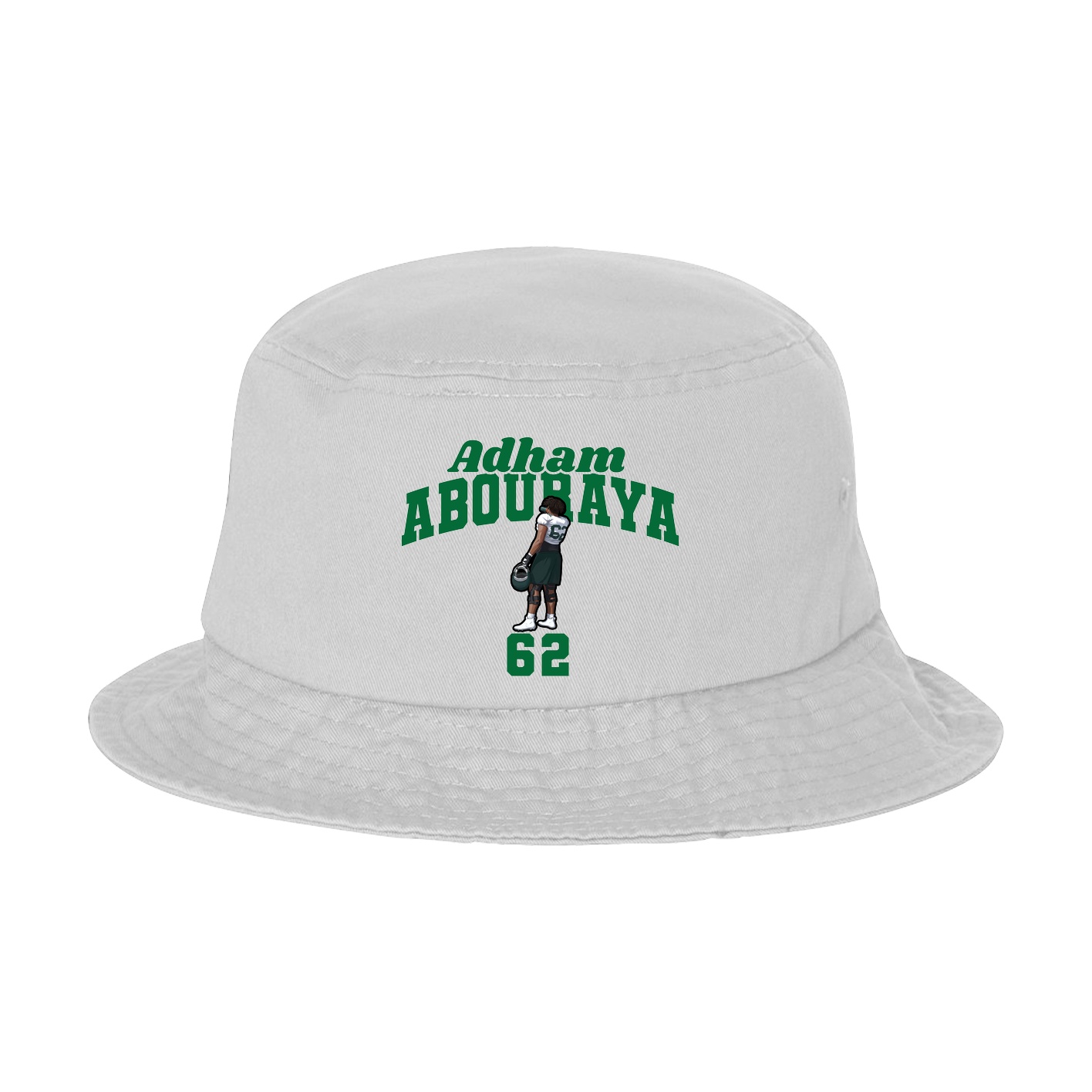 Bucket Cap — Signature Arch in White