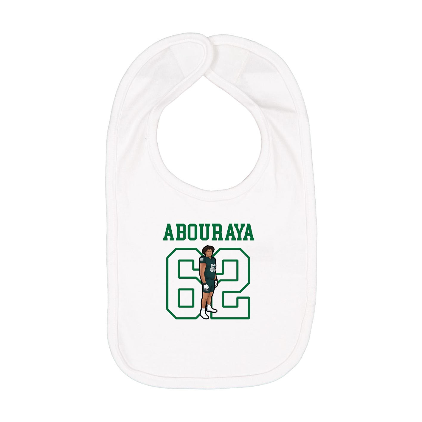 Infant Bib — Shirsey in White
