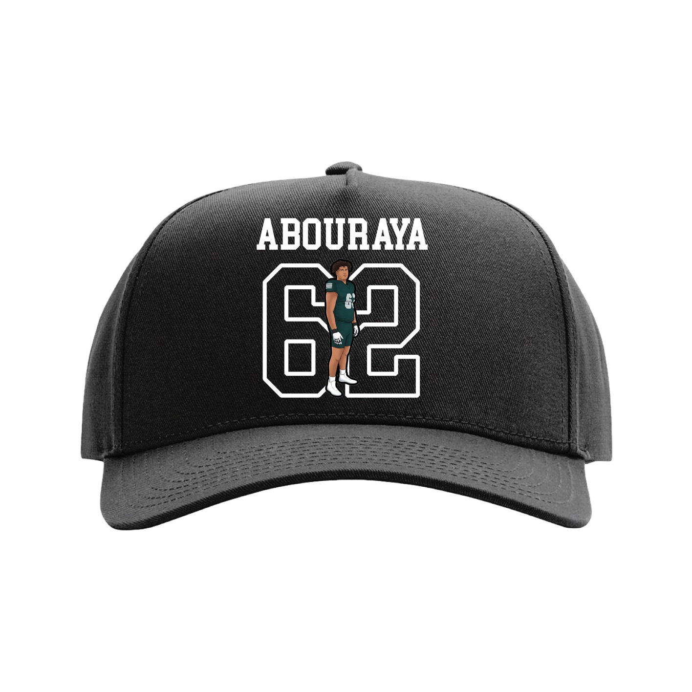 Full Fabric Five-Panel Champ Cap — Shirsey in Black