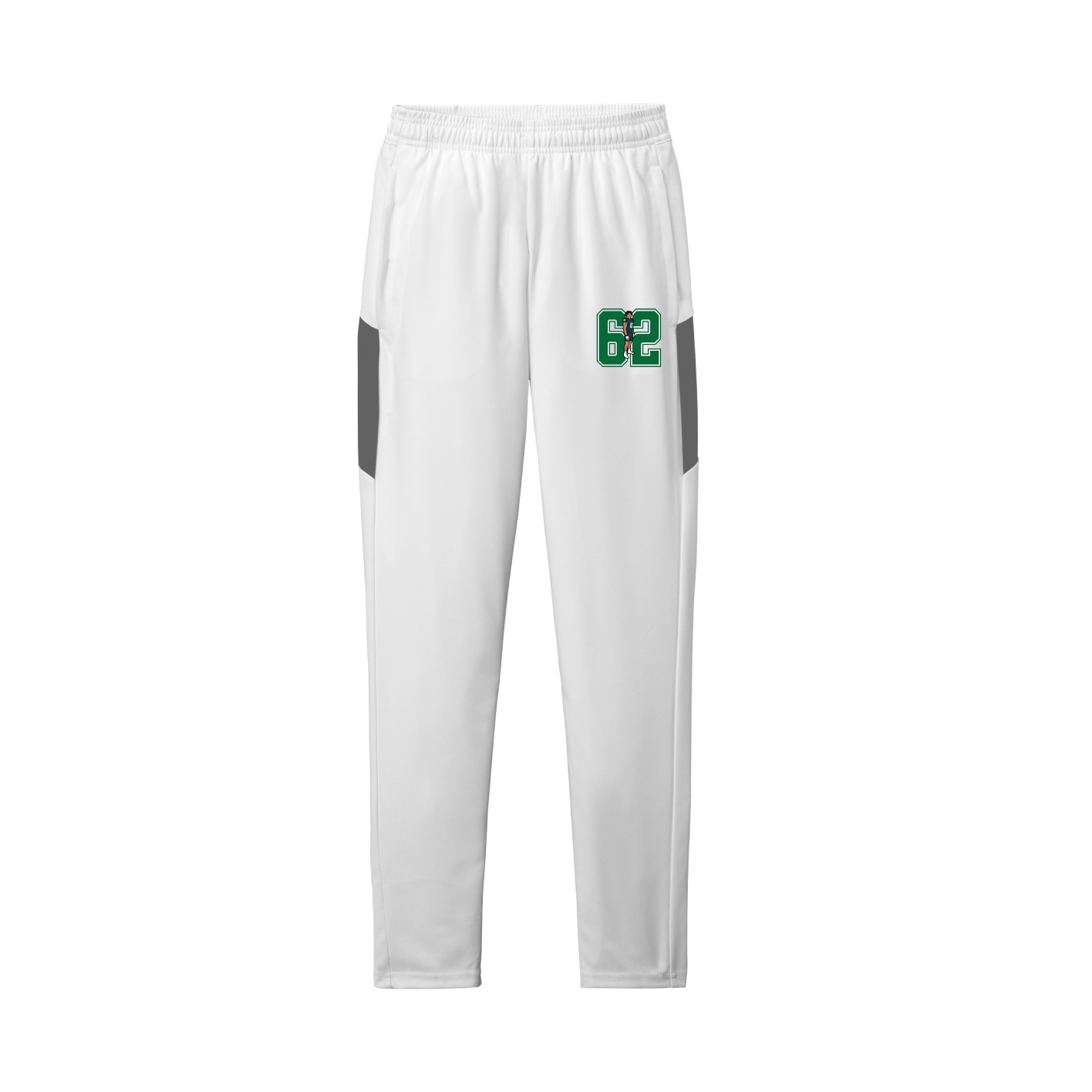 Team Travel Pant — Number in White/Grey