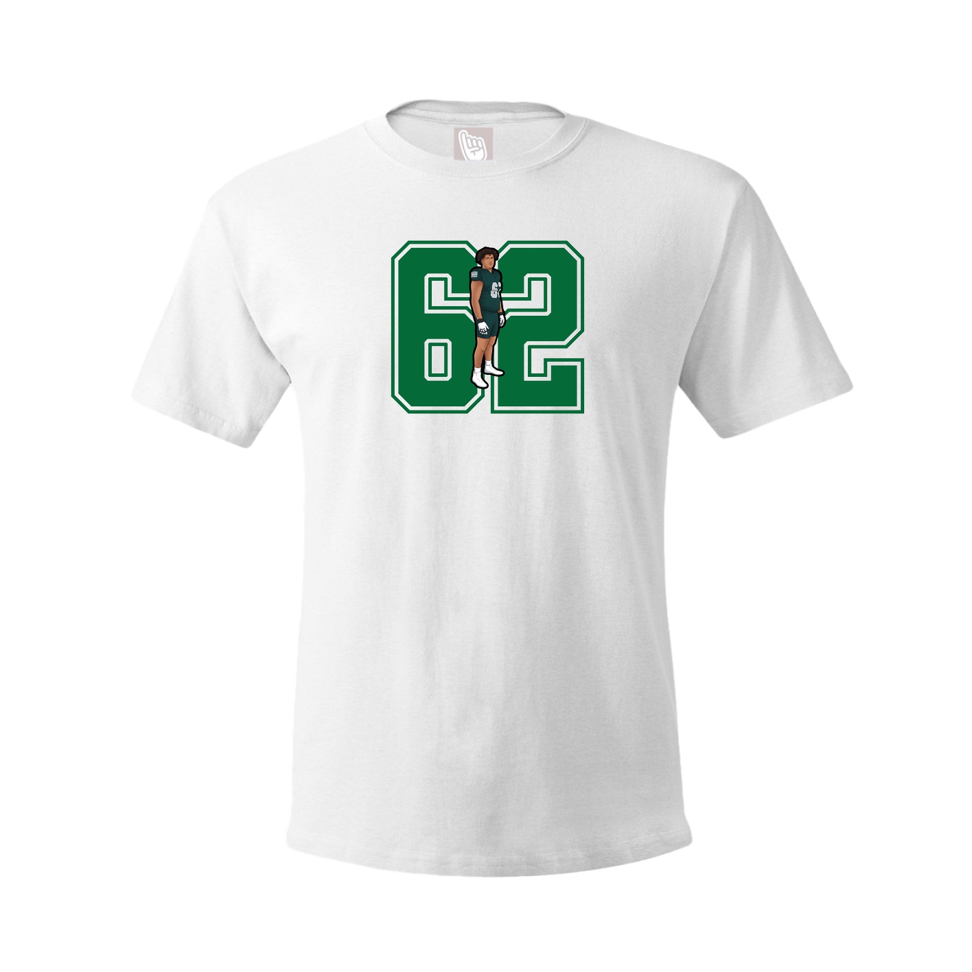 Youth Tee — Number in White
