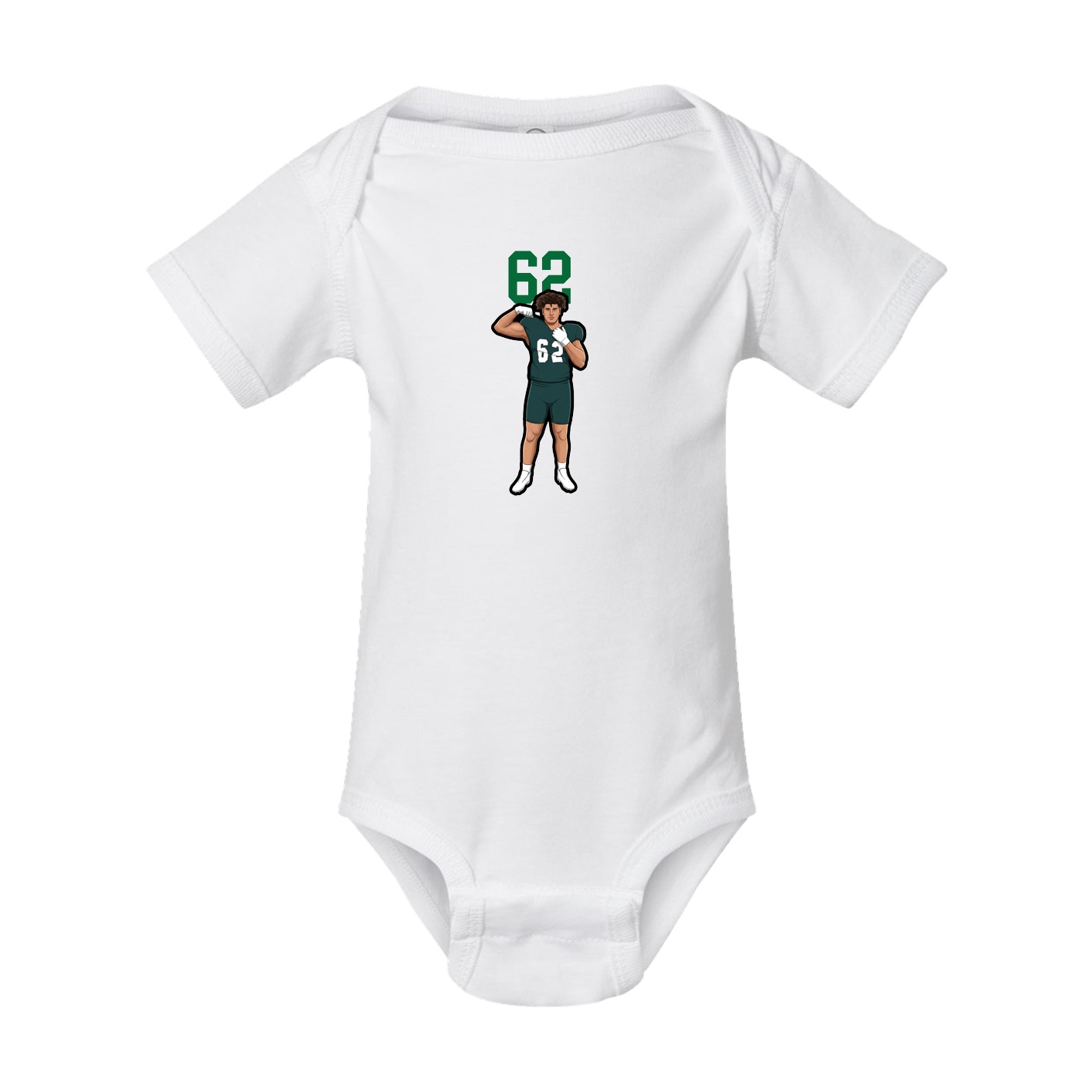 Baby Onesie — Number Top in White