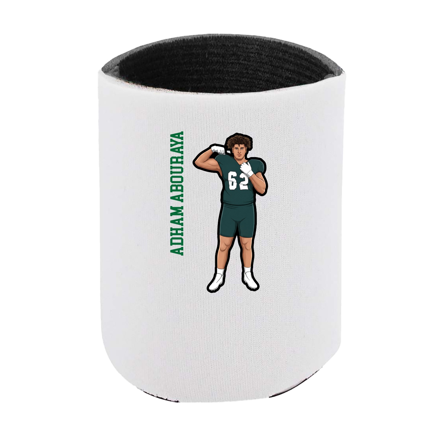 Can Holder — Name Vertical in White