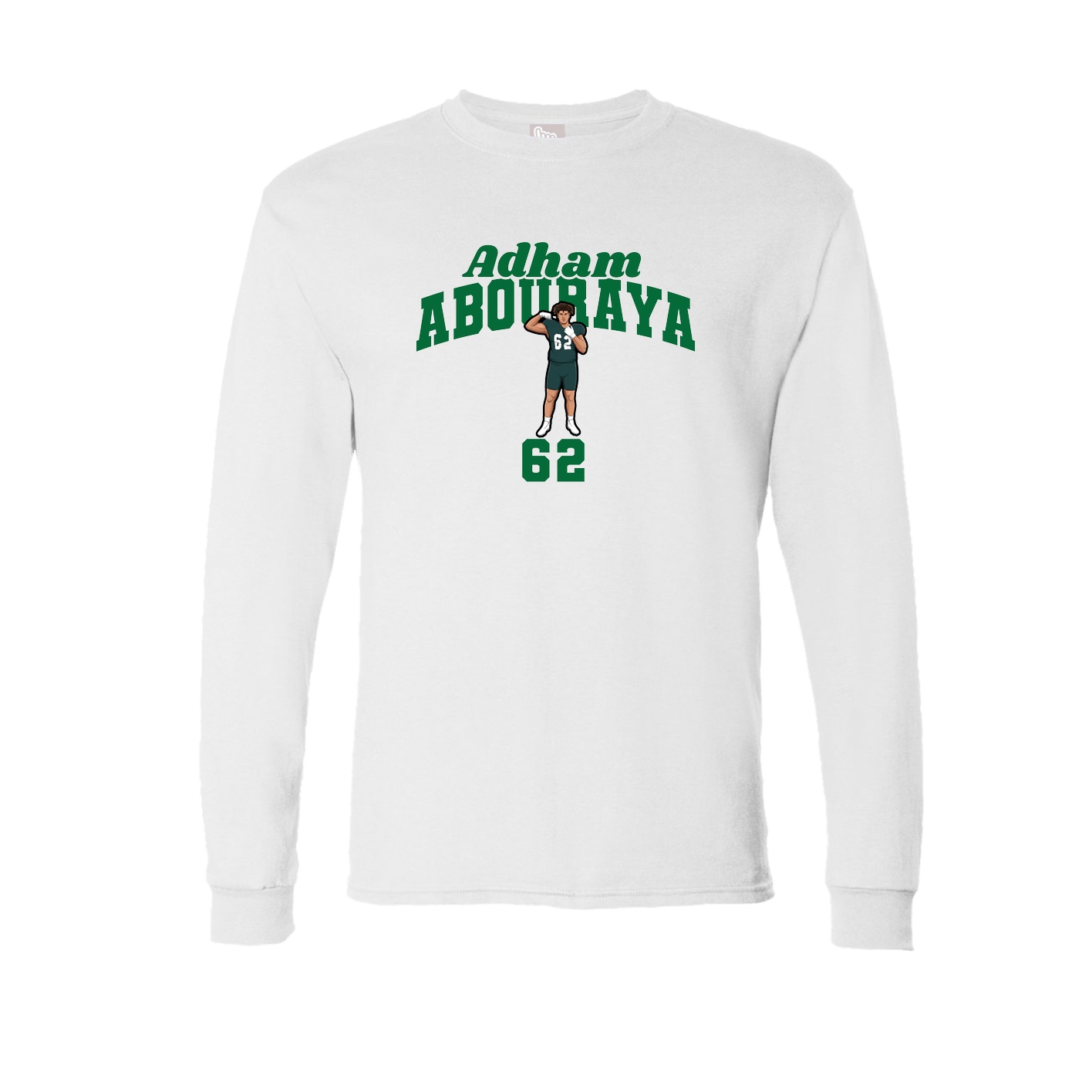 Long Sleeve Tee — Signature Arch in White