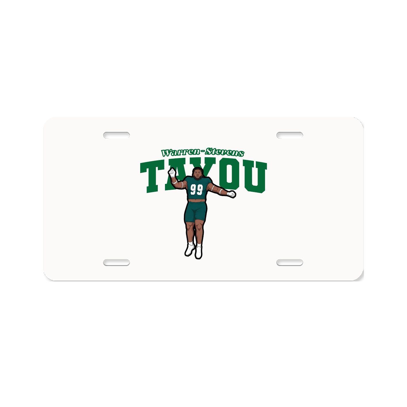 License Plate — Name Arch in Classic