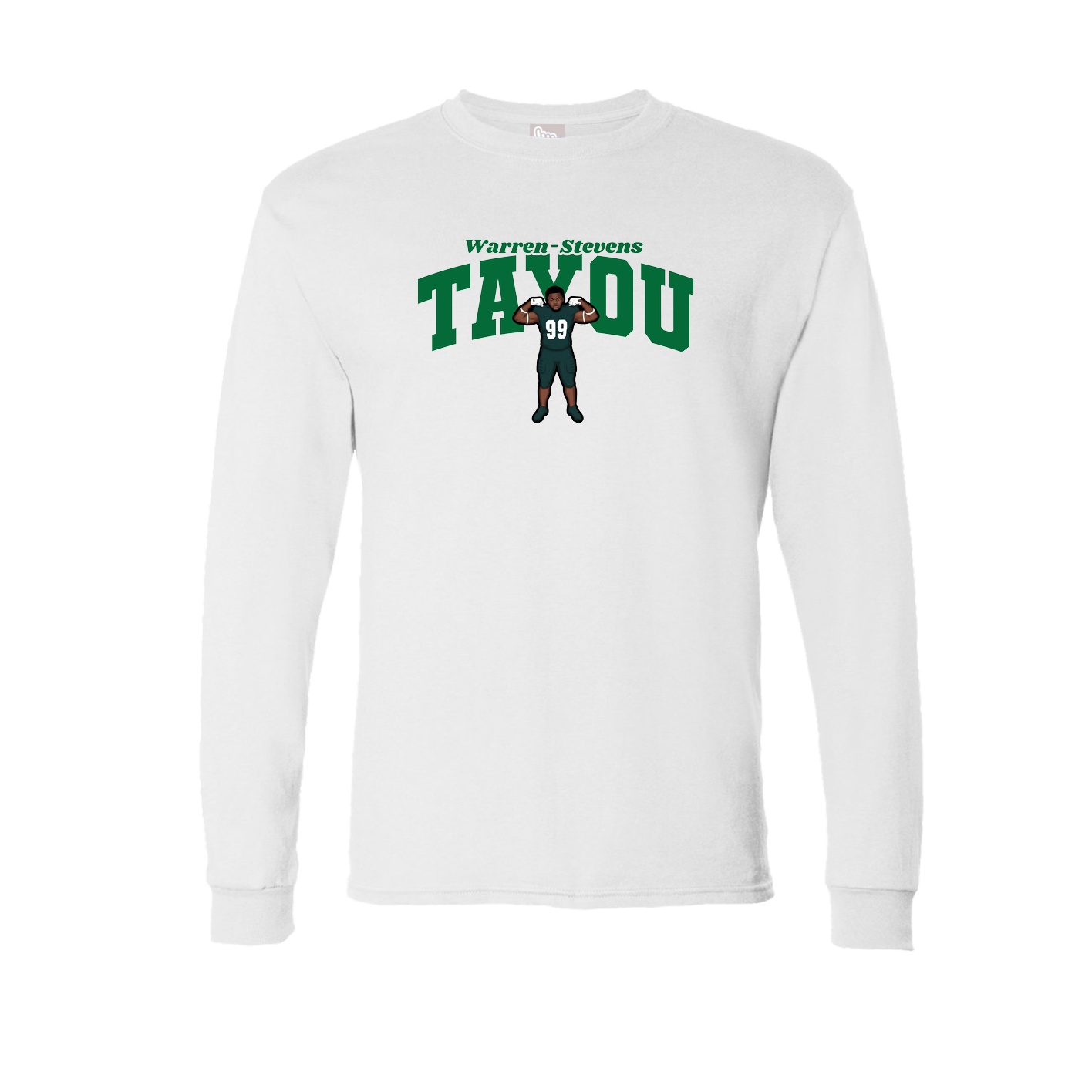 Long Sleeve Tee — Signature Arch in White