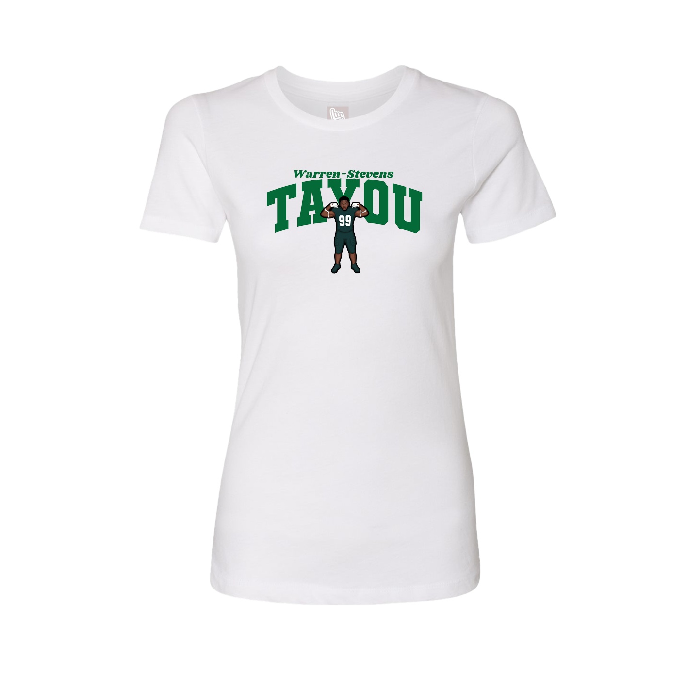 Womens Tee — Signature Arch in White