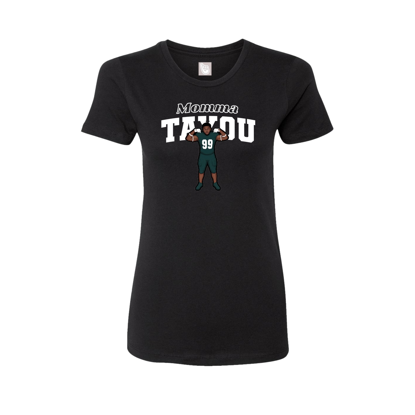 Womens Tee — Mothers Day Block in Black