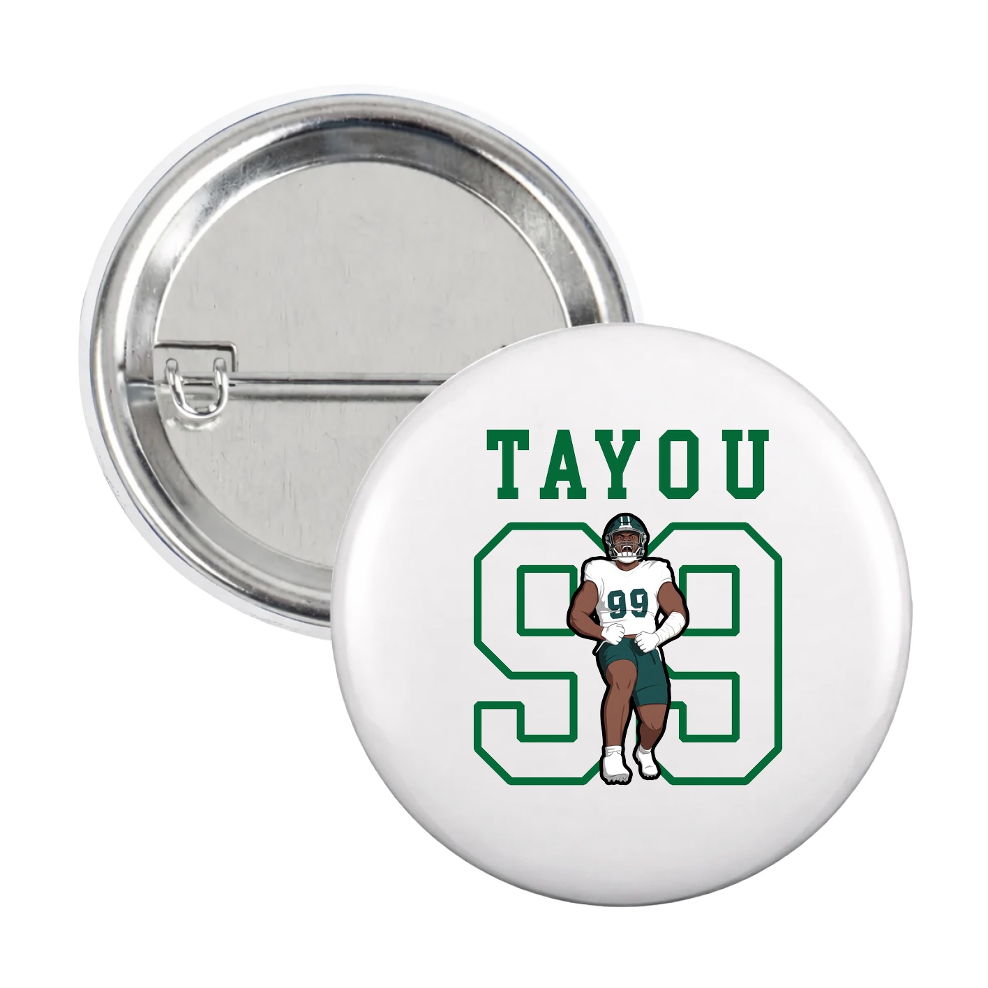 Game Day Button — Shirsey in White