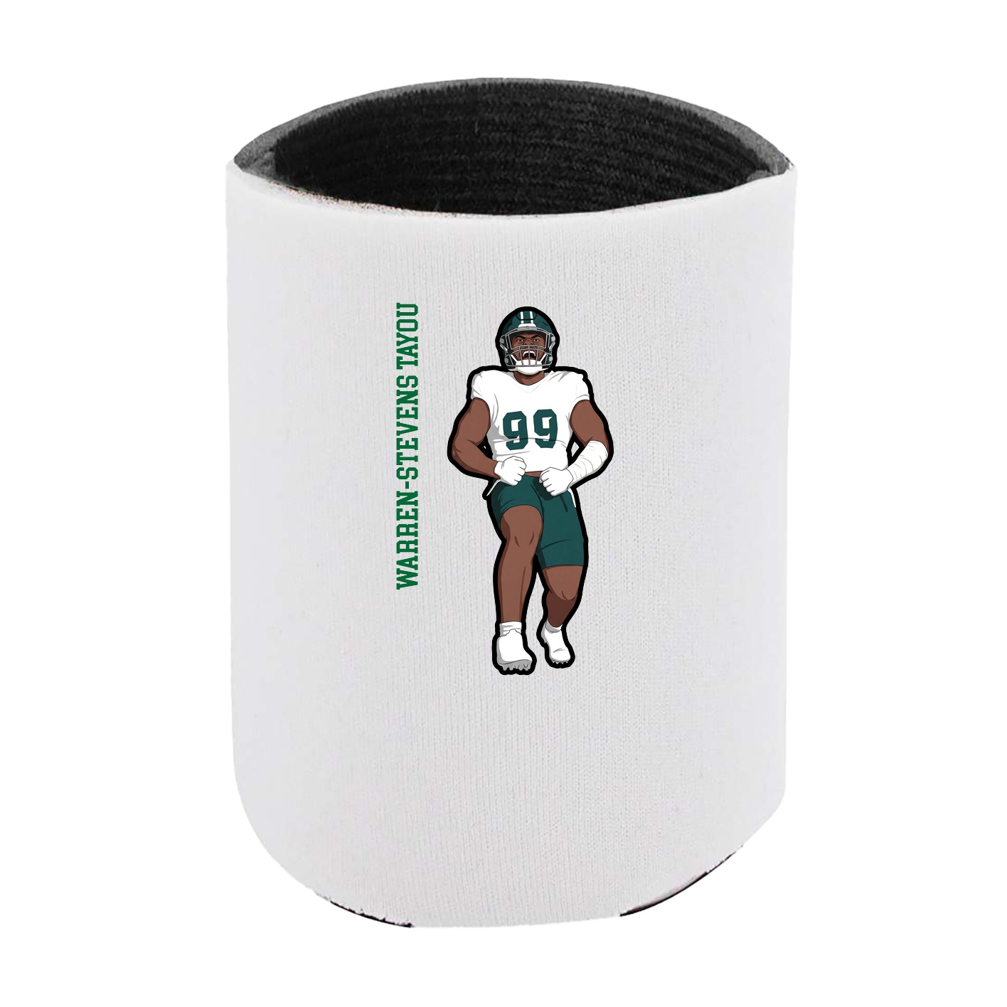 Can Holder — Name Vertical in White
