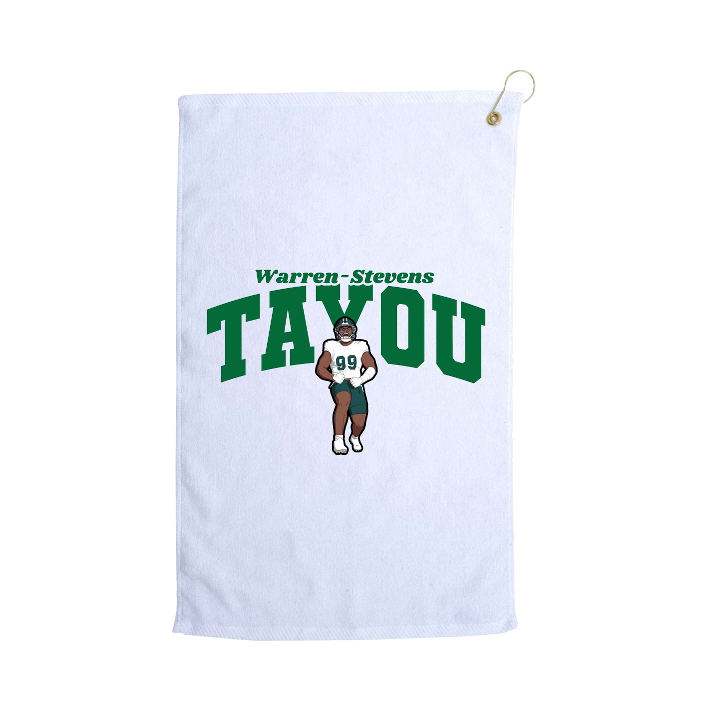 Golf Towel — Signature Arch in White
