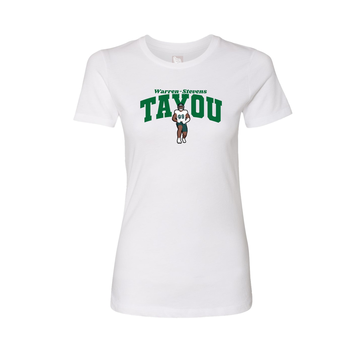 Womens Tee — Signature Arch in White