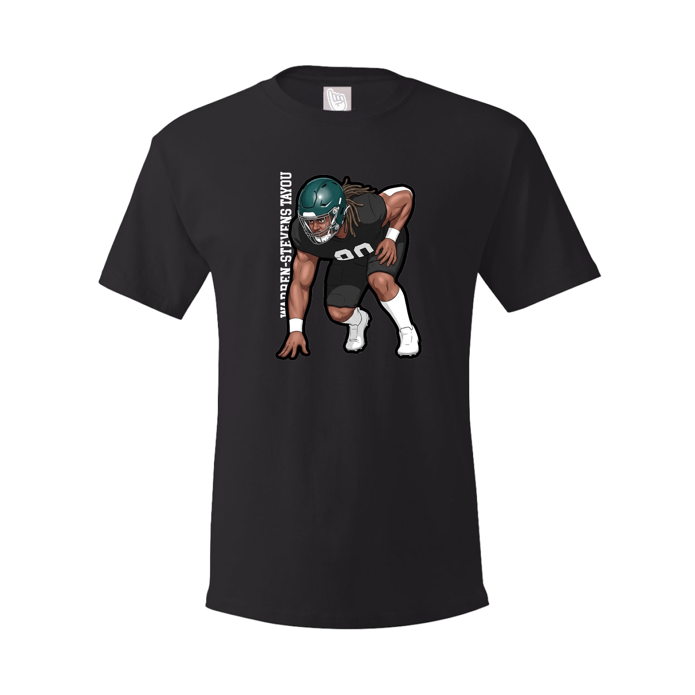 Tee — Name Vertical in Black
