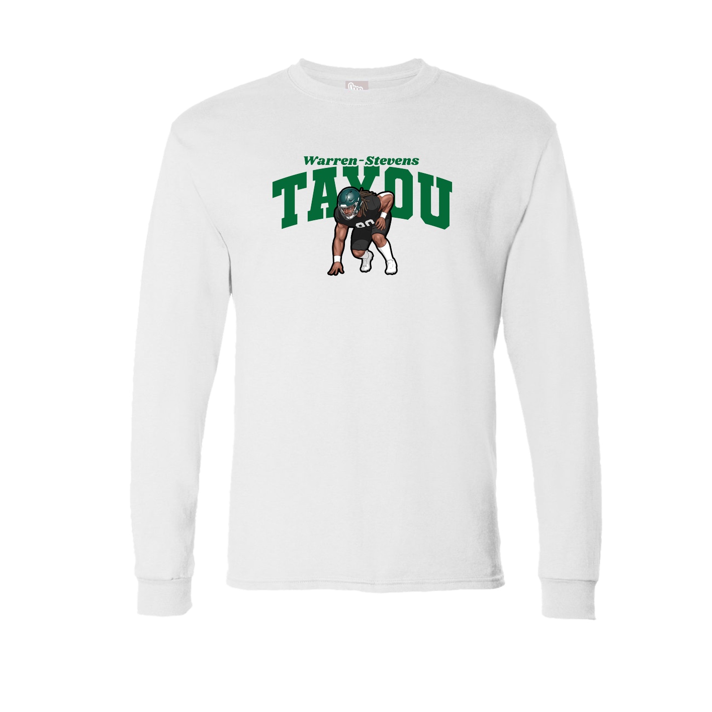 Long Sleeve Tee — Signature Arch in White